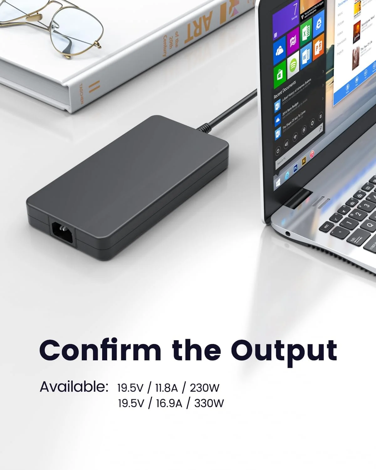 شارژر 330 واتی سازگار با لپ‌تاپ‌های گیمینگ ایسوس راگ استریکس اسکار 16 17 18 G18 G634JY G634JZ G733PZ G733PY G733P G733 G733CX G814JI G814JZ G834JY مدل ADP 330AB DW