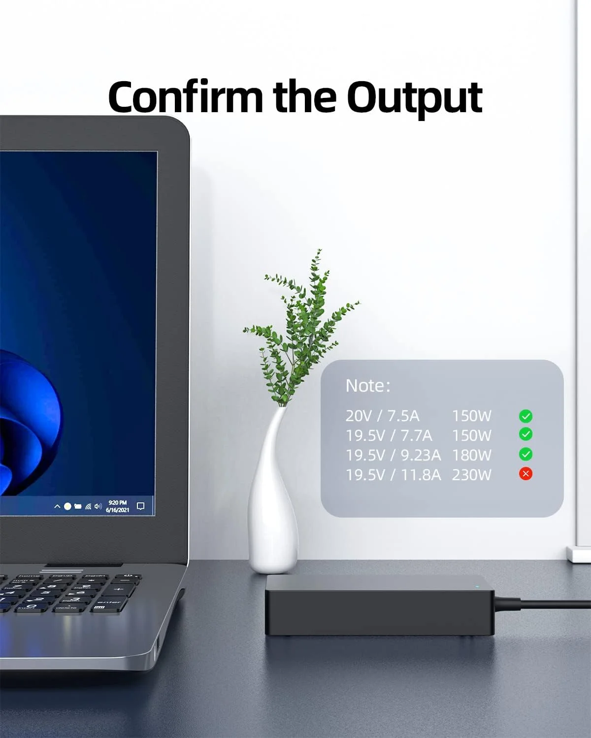 شارژر 180 واتی 3 متری مناسب برای لپ‌تاپ‌های ایسوس FX505 FX506 FX505D FX505G FX506L و Tuf Gaming F15 FX505DD FX505DT FX505DU FX505DY FX505GT FX505GD FX505GE FX506LI FX506LH FX506LU