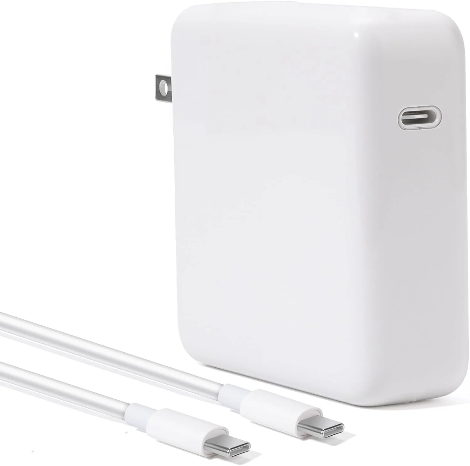 آداپتور برق 87 واتی USB C شارژ سریع لپ تاپ جایگزین برای مک پرو 13/14/15 اینچی بعد از 2016، برای مک بوک ایر بعد از 2018، کابل برق USB C به C