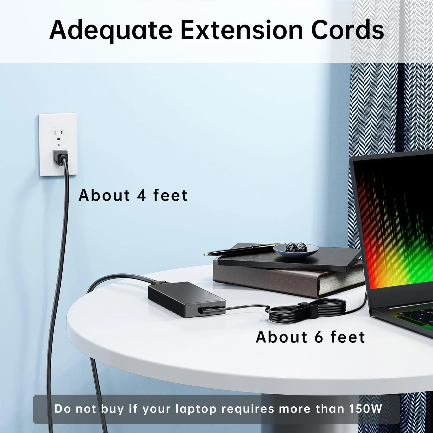 شارژر 150 واتی مناسب برای لپ تاپ گیمینگ ایسوس Tuf A15 A17 F15 F17 مدل FA506 FA706، آداپتور AC 20 ولت 7.5 آمپر ADP-150CH B