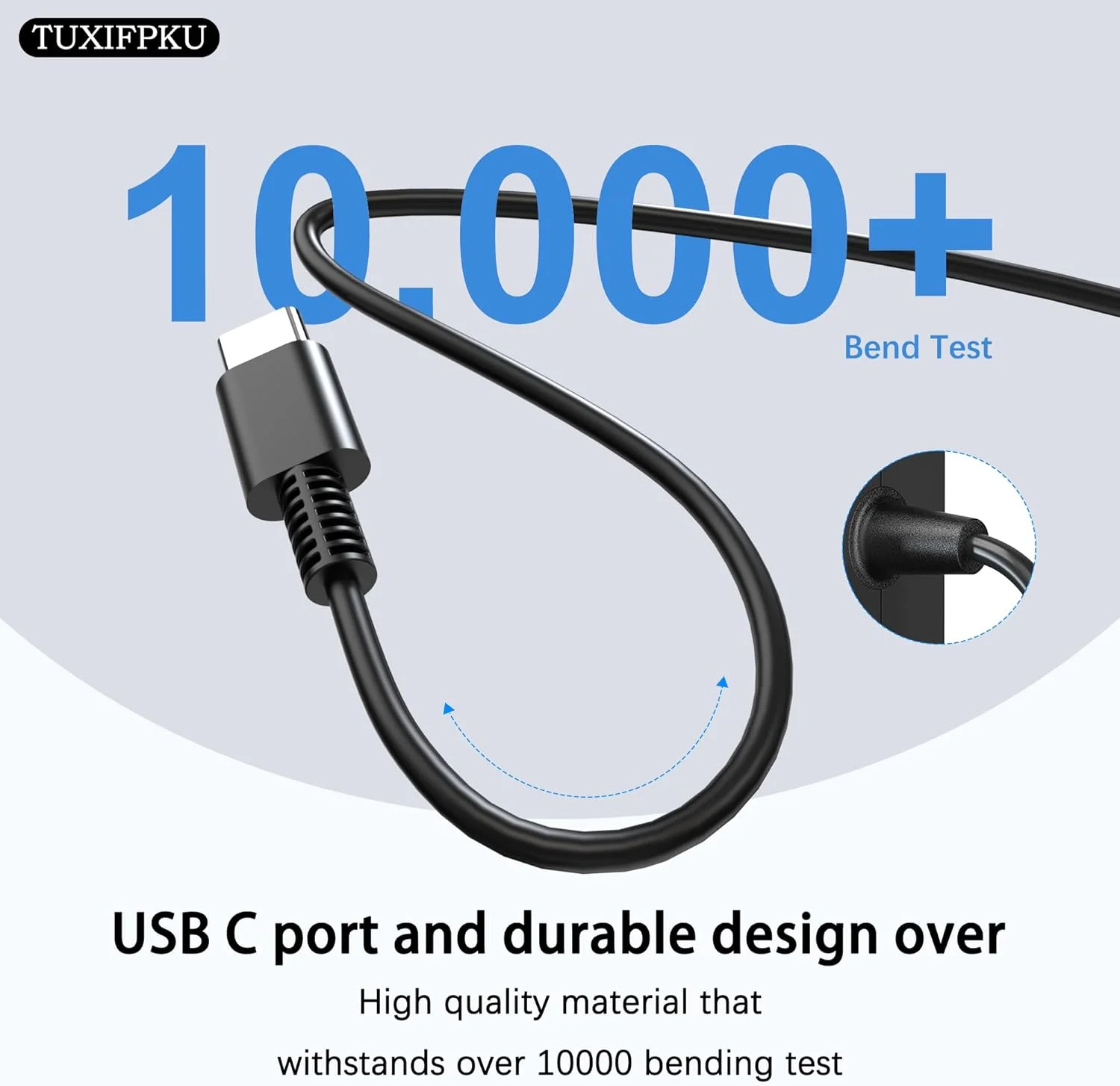 آداپتور برق 65 واتی USB C، شارژر دیواری سریع Type C Power PD سازگار با مک بوک پرو، ایسوس ZenBook، دل Latitude، لنوو، هوآوی Matebook، اچ پی Spectre، ایسر Chromebook، تلفن های هوشمند