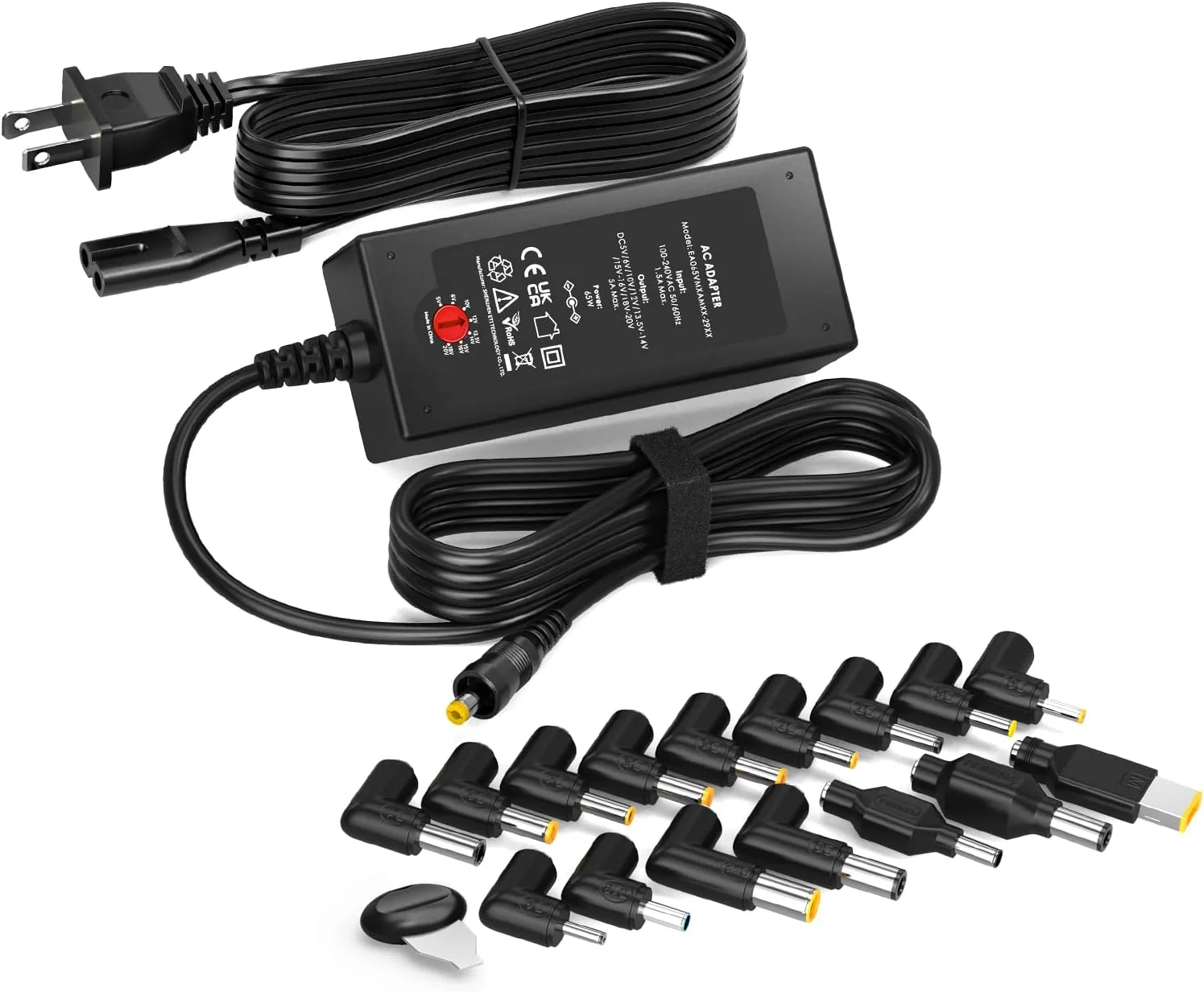 65W Universal Laptop Charger for HP Lenovo Dell Gateway Toshiba Sony Samsung ASUS Acer Chromebook Computer Power Adapter Supply Cord 5V 6V 10V 12V 13.5V 14V 15V 16V 18V 18.5V 19V 19.5V 20V 65W Universal Laptop Charger for HP Lenovo Dell Gateway Toshiba Sony Samsung ASUS Acer Chromebook Computer Power Adapter Supply Cord 5V 6V 10V 12V 13.5V 14V 15V 16V 18V 18.5V 19V 19.5V 20V