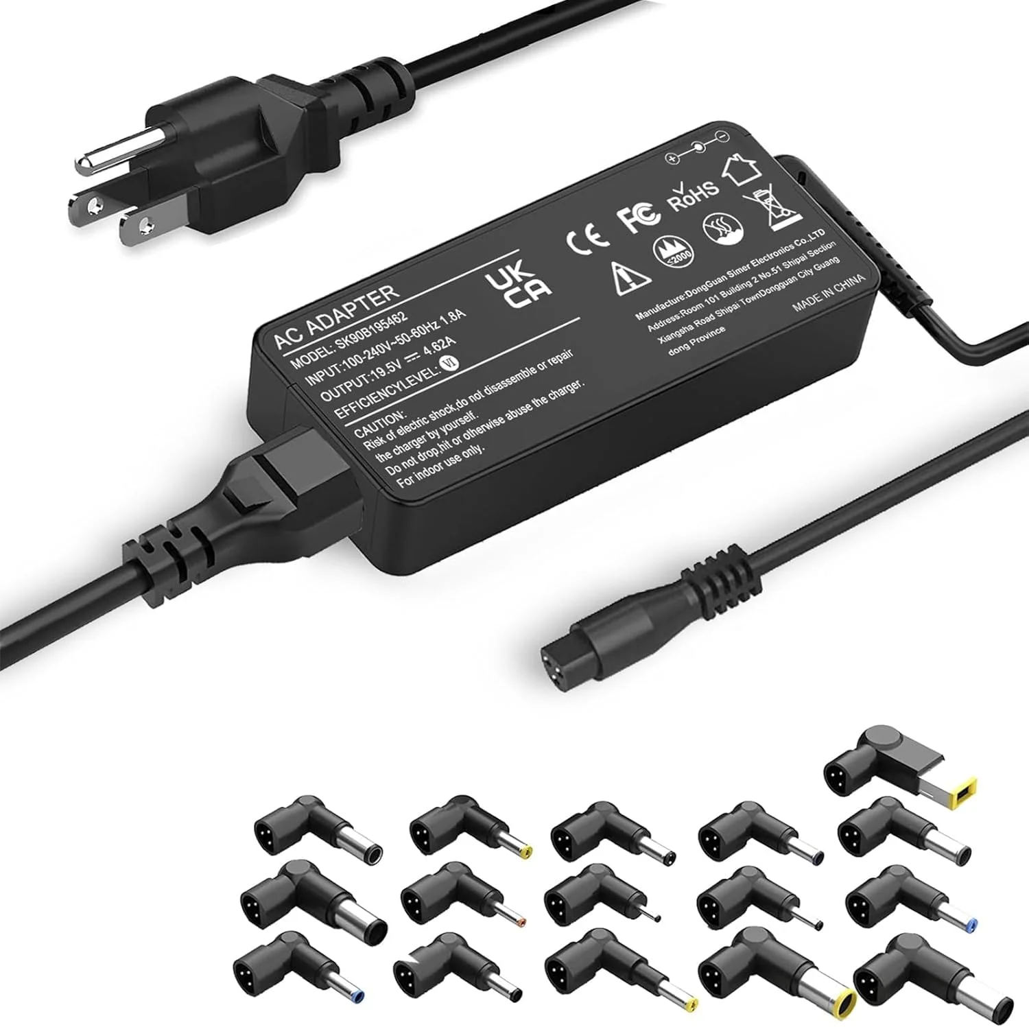 شارژر لپتاپ یونیورسال 90 واتی BAJ سازگار با HP، Dell، Len OVO، ASUS، So ny، Toshiba، Acer، Fujitsu، ThinkPad، Pavilion، Latitude، Ultrabook، Notebook، Chromebook، آداپتور برق با 16 سر شارژر لپتاپ یونیورسال 90 واتی BAJ سازگار با HP، Dell، Len OVO، ASUS، So ny، Toshiba، Acer، Fujitsu، ThinkPad، Pavilion، Latitude، Ultrabook، Notebook، Chromebook، آداپتور برق با 16 سر