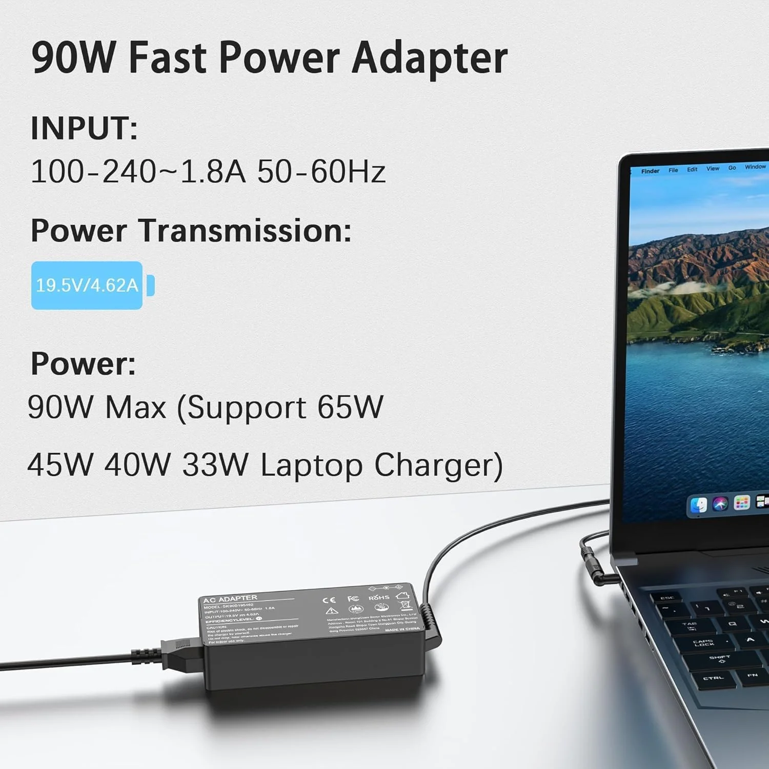 شارژر لپتاپ یونیورسال 90 واتی BAJ سازگار با HP، Dell، Len OVO، ASUS، So ny، Toshiba، Acer، Fujitsu، ThinkPad، Pavilion، Latitude، Ultrabook، Notebook، Chromebook، آداپتور برق با 16 سر شارژر لپتاپ یونیورسال 90 واتی BAJ سازگار با HP، Dell، Len OVO، ASUS، So ny، Toshiba، Acer، Fujitsu، ThinkPad، Pavilion، Latitude، Ultrabook، Notebook، Chromebook، آداپتور برق با 16 سر