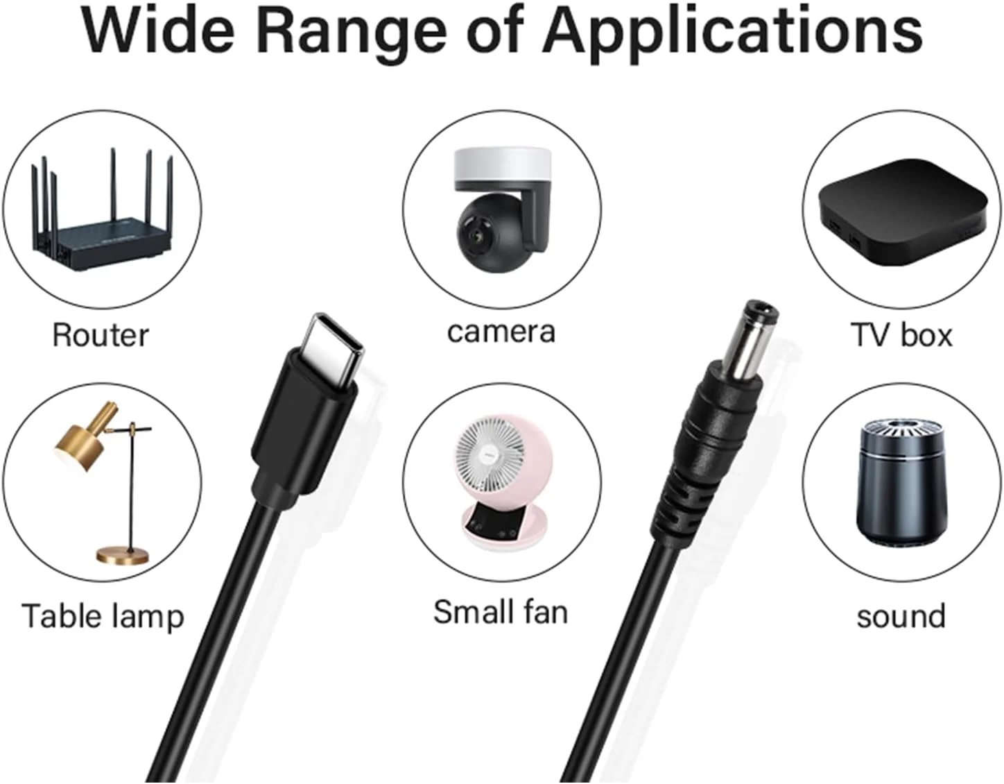 کابل برق دوربین مداربسته 12 ولت 3 آمپر به طول 1.5 متر، کابل اتصال Type C به DC 5.5x2.5 میلیمتر مناسب برای یخچال خودرو، پاور بانک، پنل خورشیدی تاشو، روتر و پرینتر حرارتی کابل برق دوربین مداربسته 12 ولت 3 آمپر به طول 1.5 متر، کابل اتصال Type C به DC 5.5x2.5 میلیمتر مناسب برای یخچال خودرو، پاور بانک، پنل خورشیدی تاشو، روتر و پرینتر حرارتی
