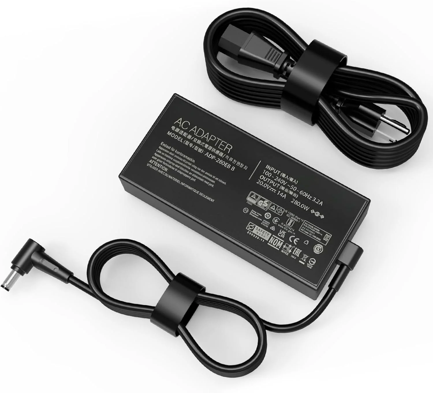 شارژر لپ تاپ 280 واتی سازگار با ایسوس TUF A16 FA617 FA617NT FA617NS FA607 FA607PV FA607PI، ROG Strix G17 G16 G15 G713 G713P G614 G614J G513 G513Q ADP-280BB B ADP-280EB B آداپتور برق شارژر لپ تاپ 280 واتی سازگار با ایسوس TUF A16 FA617 FA617NT FA617NS FA607 FA607PV FA607PI، ROG Strix G17 G16 G15 G713 G713P G614 G614J G513 G513Q ADP-280BB B ADP-280EB B آداپتور برق