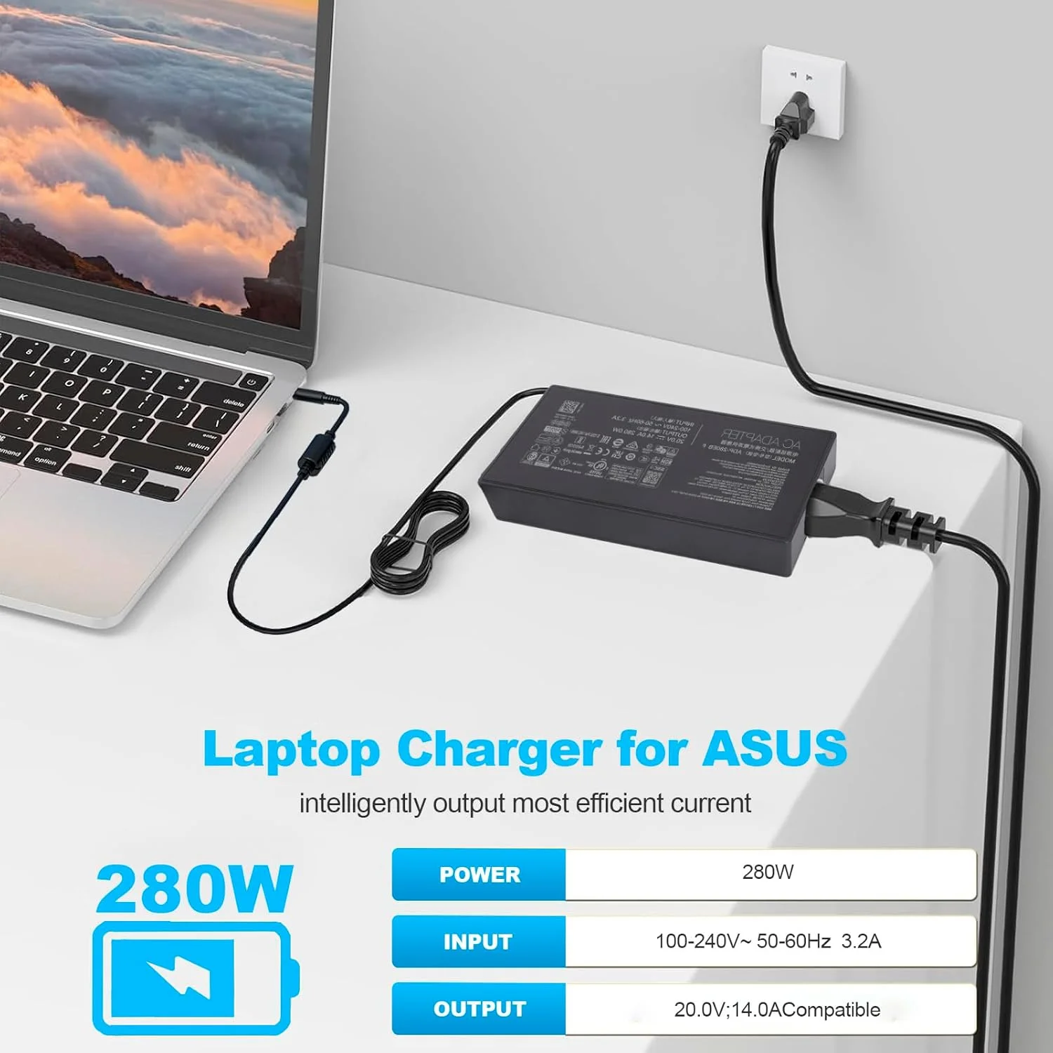 شارژر 280W 14A 20V ADP-280EB F AC برای لپ تاپ های گیمینگ Asus Strix G18 G16 G815 G615 (2025) G815LP G815JPR G615LP G615JPR G615LR G815LR G615LW G815LM G615LM G615JMR G815JMR شارژر 280W 14A 20V ADP-280EB F AC برای لپ تاپ های گیمینگ Asus Strix G18 G16 G815 G615 (2025) G815LP G815JPR G615LP G615JPR G615LR G815LR G615LW G815LM G615LM G615JMR G815JMR