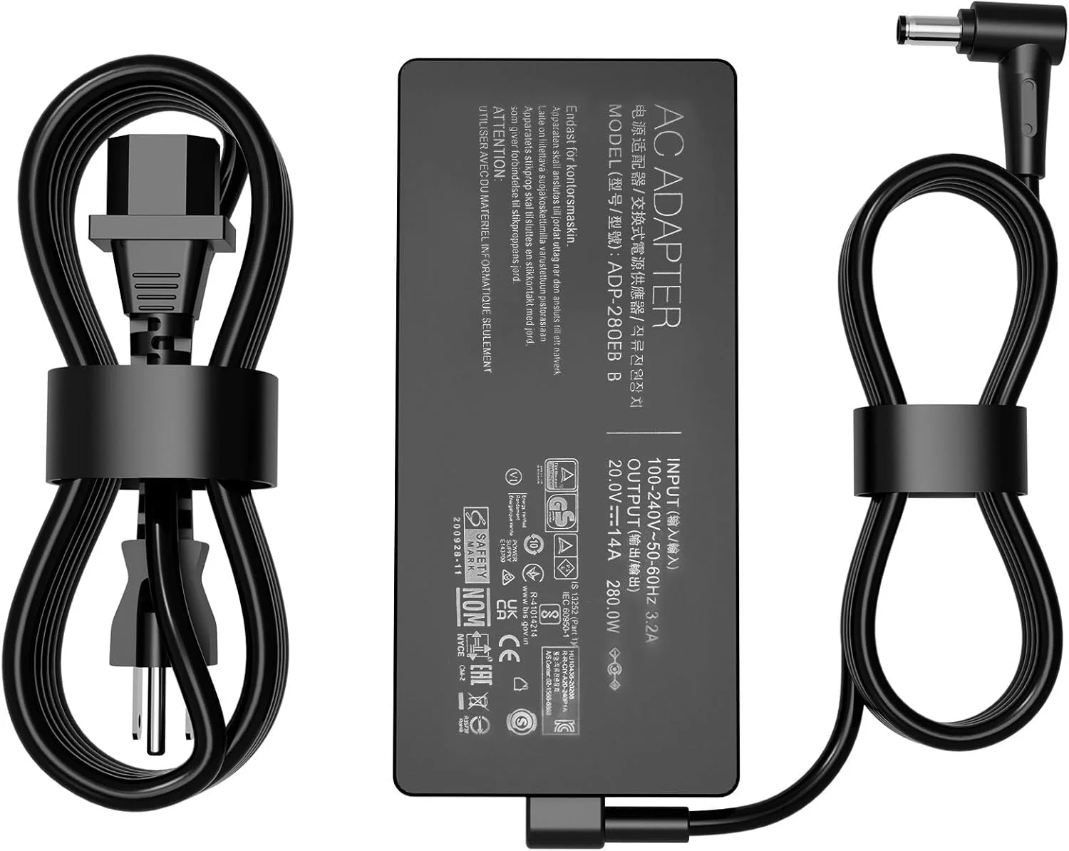 شارژر 280W 14A 20V ADP-280EB B AC برای لپ تاپ های گیمینگ ایسوس ROG Strix G15 G17 G513R G513Q G713R G713Q Scar 15 17 G532L G533Z G732L G733Z Hero Scar III G731G G531G G703G شارژر 280W 14A 20V ADP-280EB B AC برای لپ تاپ های گیمینگ ایسوس ROG Strix G15 G17 G513R G513Q G713R G713Q Scar 15 17 G532L G533Z G732L G733Z Hero Scar III G731G G531G G703G