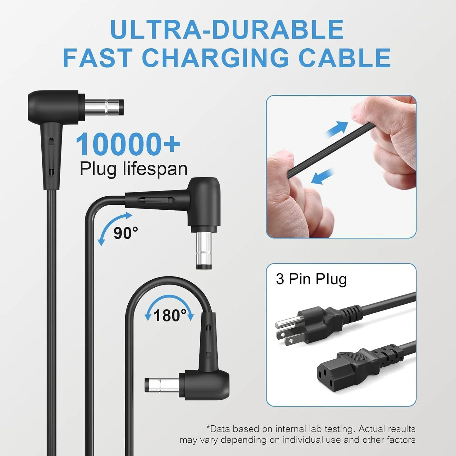 شارژر لپ تاپ 280 واتی سازگار با لپ تاپ های ایسوس راگ استریکس G18 G17 G16 G15 مدل های adp-280eb b و adp-280eb f و adp-280bb b به همراه کابل برق