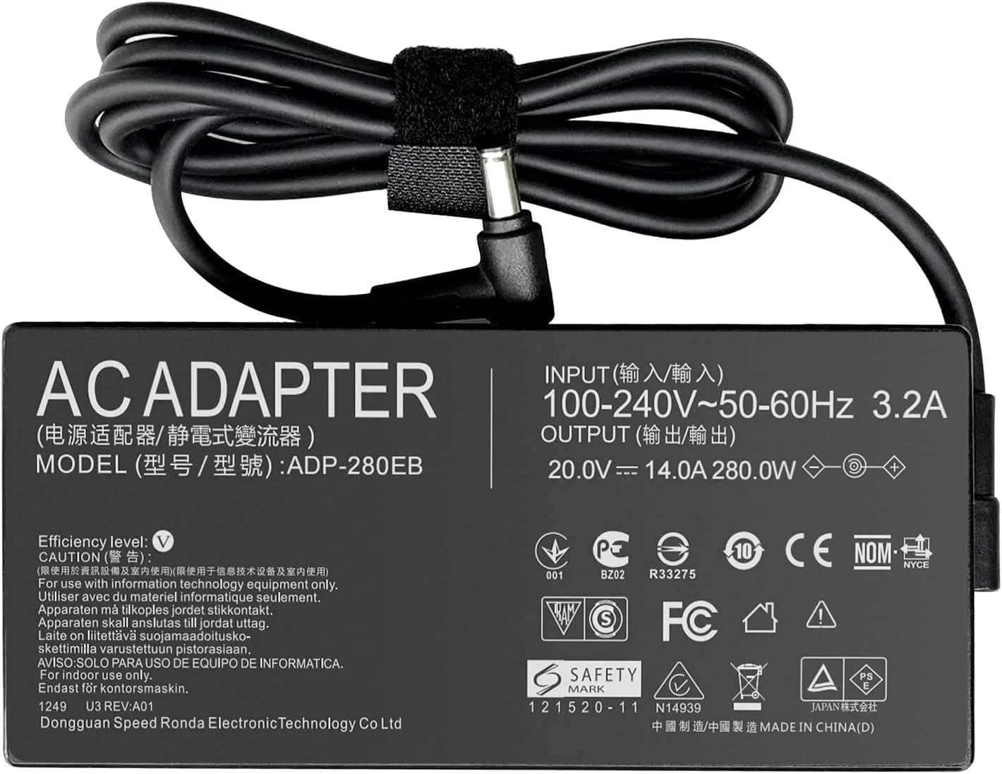 شارژر 280W 14A 20V ADP-280EB B برای لپ تاپ های ایسوس ROG Strix G15 G16 G17 G513R G513Q G614 G614J G713R G713Q، ROG Strix Scar 15 17(2022) G532L G533Z G732L G733Z، Hero Scar III G731G G531G G703G ROG شارژر 280W 14A 20V ADP-280EB B برای لپ تاپ های ایسوس ROG Strix G15 G16 G17 G513R G513Q G614 G614J G713R G713Q، ROG Strix Scar 15 17(2022) G532L G533Z G732L G733Z، Hero Scar III G731G G531G G703G ROG