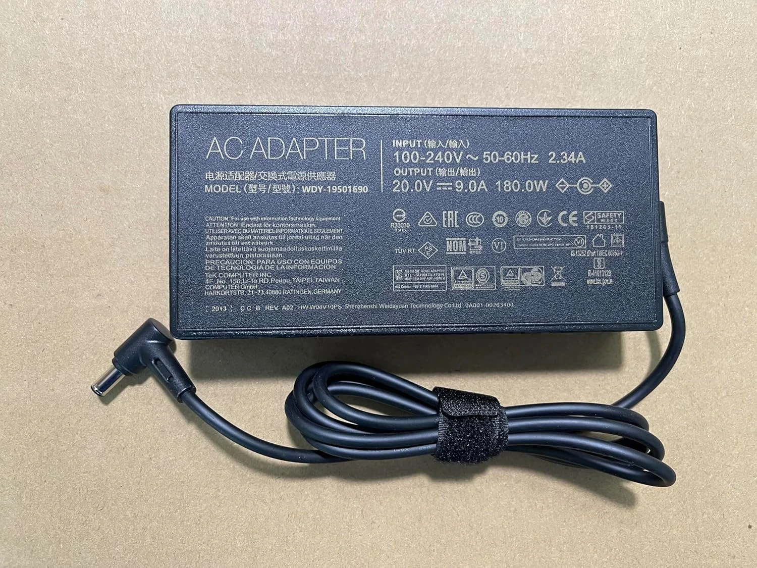 شارژر آداپتور 180W 20V 9A ADP-180TB H AC مناسب برای ASUS ROG 14 GA401I G14 Zephyrus GA502DU GA5021 GA502D GA502IU GA401 GA401II GA401IV Tuf Gaming A17 FX506LU Tuf Gaming A17