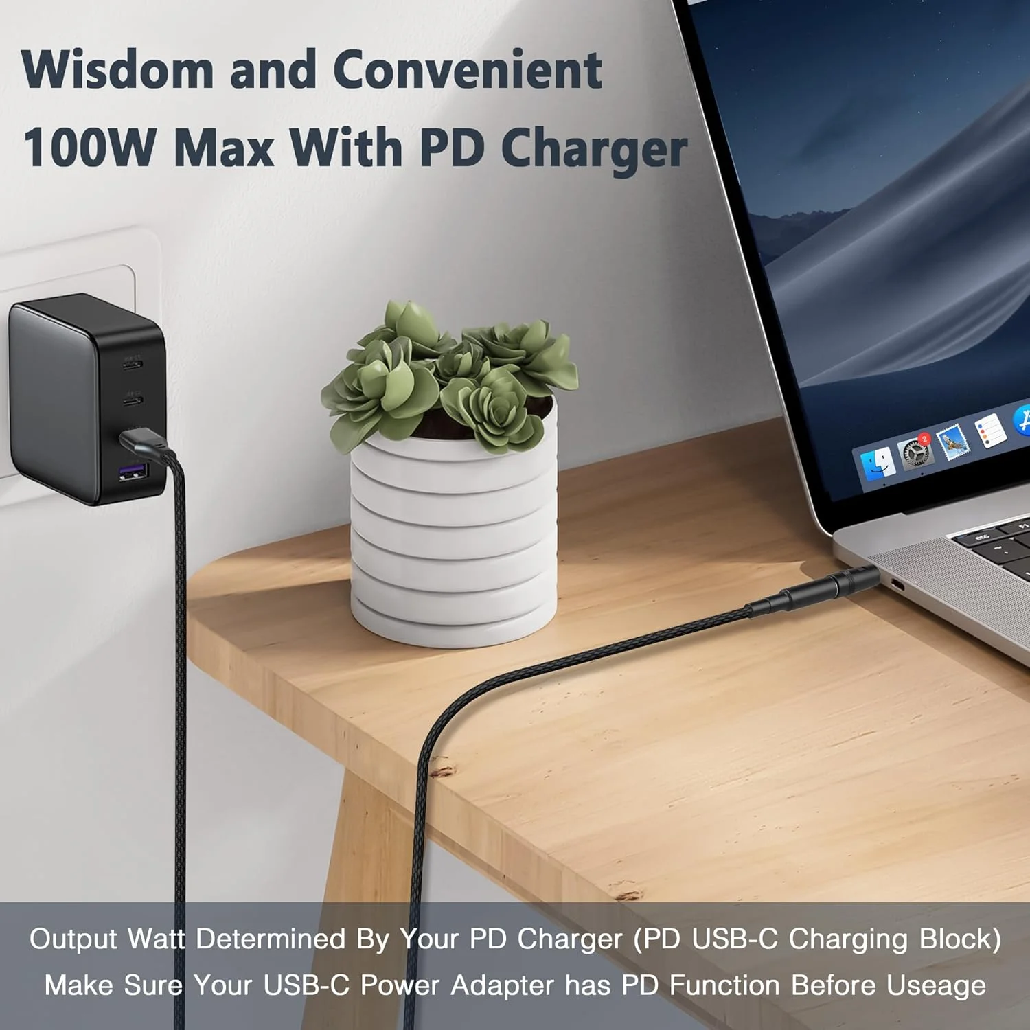 آداپتور USB-C به DC، کابل برق PD 100W و جک گرد 5.5x2.1 میلیمتری، به همراه کیت 10 عددی پلاگین برق، برای اتصال شارژ لپتاپهای توشیبا، سامسونگ، ایسر، ایسوس، لنوو، دل و اچپی آداپتور USB-C به DC، کابل برق PD 100W و جک گرد 5.5x2.1 میلیمتری، به همراه کیت 10 عددی پلاگین برق، برای اتصال شارژ لپتاپهای توشیبا، سامسونگ، ایسر، ایسوس، لنوو، دل و اچپی