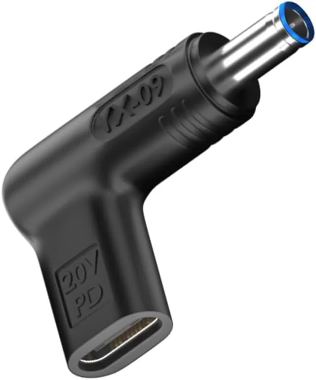 تبدیل USB C به DC با پورت 4.5x3.0 میلیمتر، آداپتور 100W PD Type C ماده به DC نری 18.5V / 19.5V، آداپتور PD Type USB C به 4.5x3.0 میلیمتر مناسب برای سری لپتاپهای HP تبدیل USB C به DC با پورت 4.5x3.0 میلیمتر، آداپتور 100W PD Type C ماده به DC نری 18.5V / 19.5V، آداپتور PD Type USB C به 4.5x3.0 میلیمتر مناسب برای سری لپتاپهای HP