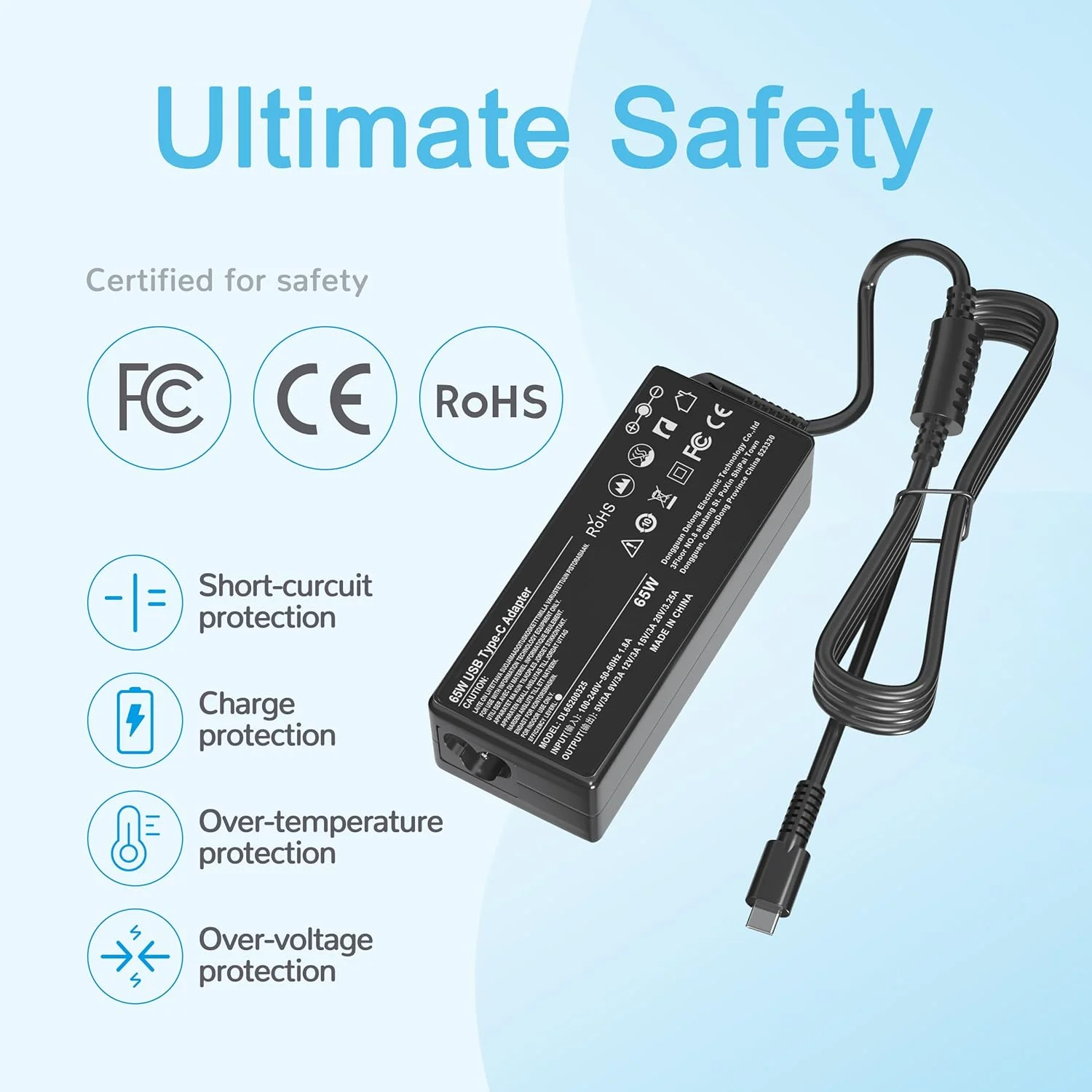 شارژر آداپتور 65 واتی USB Type C برای ایسوس Chromebook FILP (Vibe) CR1 CX1 CX3 CX34 CX5 CX55 CX9 CR11 CM1 CM3 CM5 CM14 CZ1 CR1100 CX1100 CM1402CM2A-DS44 Zenbook Duo 14 14X UX8406CA-PS99T UX8406MA-DS76T شارژر آداپتور 65 واتی USB Type C برای ایسوس Chromebook FILP (Vibe) CR1 CX1 CX3 CX34 CX5 CX55 CX9 CR11 CM1 CM3 CM5 CM14 CZ1 CR1100 CX1100 CM1402CM2A-DS44 Zenbook Duo 14 14X UX8406CA-PS99T UX8406MA-DS76T