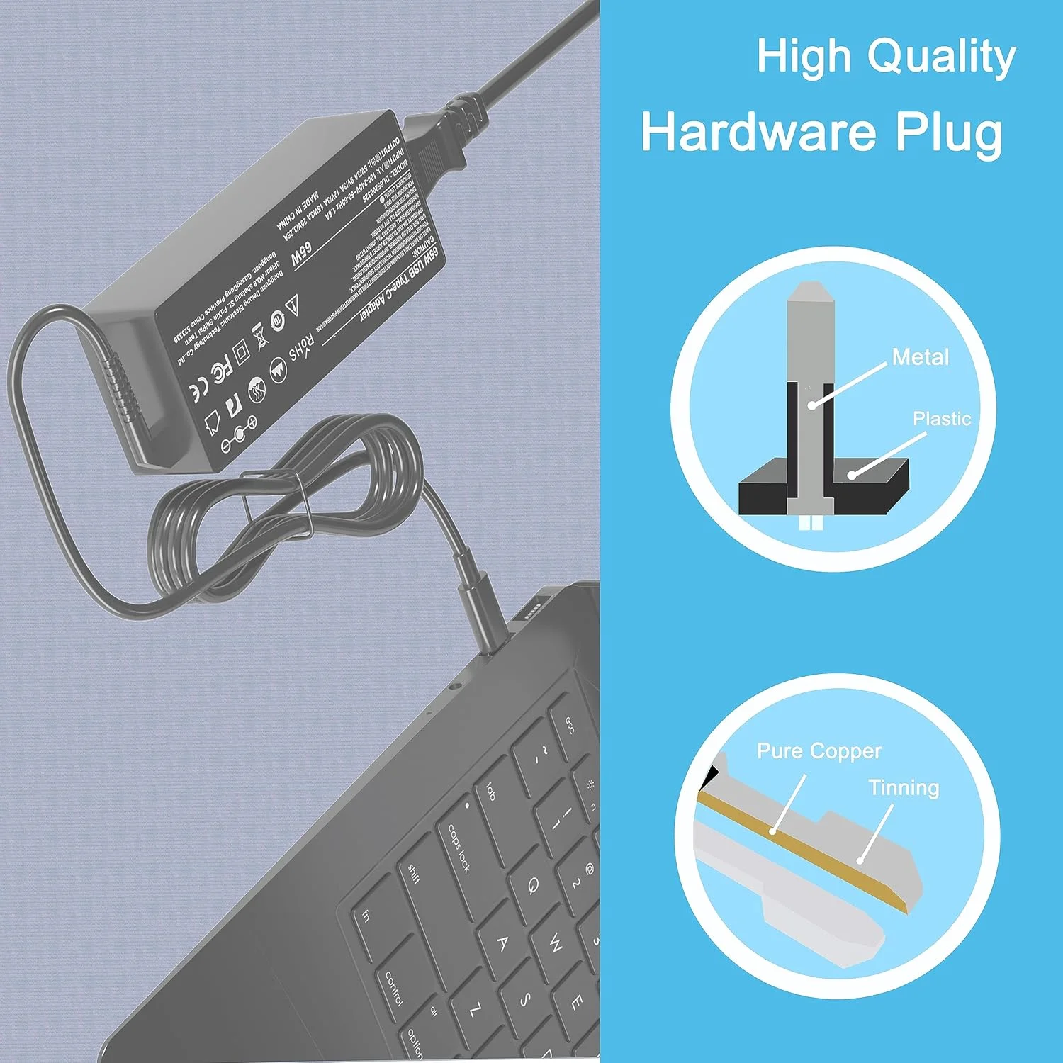 شارژر آداپتور 65 واتی USB Type C برای ایسوس Chromebook FILP (Vibe) CR1 CX1 CX3 CX34 CX5 CX55 CX9 CR11 CM1 CM3 CM5 CM14 CZ1 CR1100 CX1100 CM1402CM2A-DS44 Zenbook Duo 14 14X UX8406CA-PS99T UX8406MA-DS76T شارژر آداپتور 65 واتی USB Type C برای ایسوس Chromebook FILP (Vibe) CR1 CX1 CX3 CX34 CX5 CX55 CX9 CR11 CM1 CM3 CM5 CM14 CZ1 CR1100 CX1100 CM1402CM2A-DS44 Zenbook Duo 14 14X UX8406CA-PS99T UX8406MA-DS76T