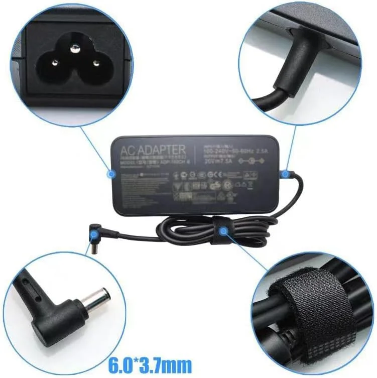 آداپتور شارژر 150 وات 20 ولت 7.5 آمپر مناسب برای ایسوس ADP-150CH B A18-150P1A Rog G531GT G731GT FX505GT FX505DD FX505DU FX705GT FX705DD FX705DT FX705DU به همراه کابل برق آداپتور شارژر 150 وات 20 ولت 7.5 آمپر مناسب برای ایسوس ADP-150CH B A18-150P1A Rog G531GT G731GT FX505GT FX505DD FX505DU FX705GT FX705DD FX705DT FX705DU به همراه کابل برق