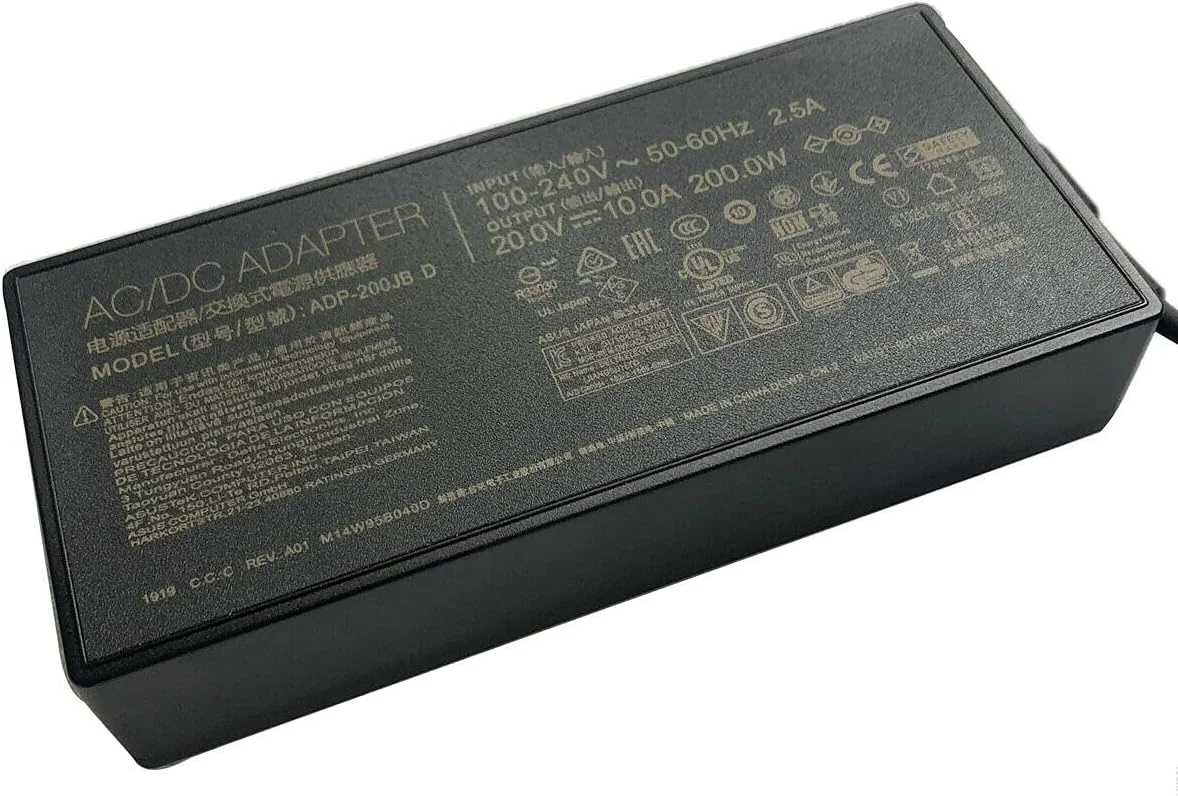 آداپتور برق 200 وات 20 ولت 10 آمپر مدل ADP-200JB D سازگار با ASUS ROG G513 G513QC-HF139R G513QC-HF140R آداپتور برق 200 وات 20 ولت 10 آمپر مدل ADP-200JB D سازگار با ASUS ROG G513 G513QC-HF139R G513QC-HF140R