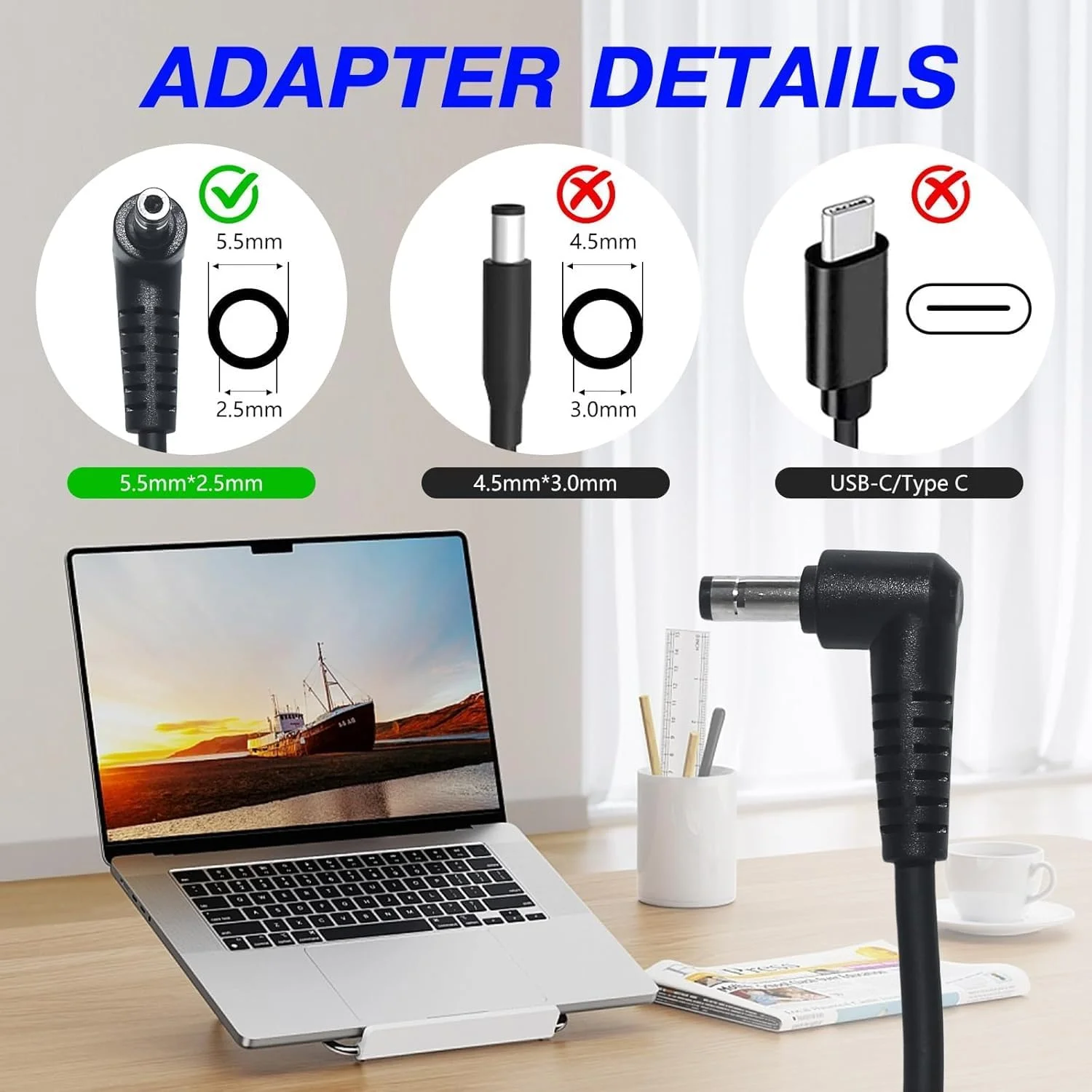 شارژر باریک 19.5 ولت 7.7 آمپر 150 وات 5.5x2.5 میلیمتری A17-150P2A سازگار با GF62 7RE MS-16J9 A15-150P1A A17-150P1A ADP-150VB B A14-150P1A برای MSI GS60 GS70 MS-16J9 GE62 7RD GP73 WE73 8SJ شارژر باریک 19.5 ولت 7.7 آمپر 150 وات 5.5x2.5 میلیمتری A17-150P2A سازگار با GF62 7RE MS-16J9 A15-150P1A A17-150P1A ADP-150VB B A14-150P1A برای MSI GS60 GS70 MS-16J9 GE62 7RD GP73 WE73 8SJ