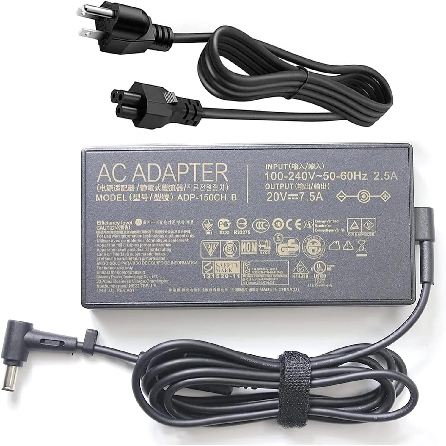 آداپتور AC 150W 20V 7.5A با اندازه 6.0x3.7mm سازگار با ASUS A18-150P1A 150w TUF Gaming FA506 A17 FA706 FX505GT FX705GT TUF Gaming fx705gm ROG Strix Scar III G531GD منبع تغذیه لپ تاپ آداپتور AC 150W 20V 7.5A با اندازه 6.0x3.7mm سازگار با ASUS A18-150P1A 150w TUF Gaming FA506 A17 FA706 FX505GT FX705GT TUF Gaming fx705gm ROG Strix Scar III G531GD منبع تغذیه لپ تاپ