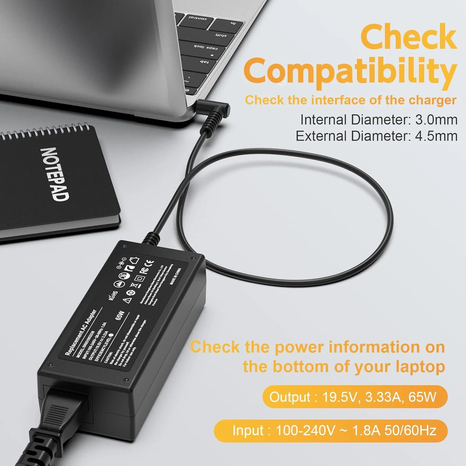 شارژر لپ تاپ 65 وات 45 وات سازگار با مدل 15 اچ پی: سری های 15-dy، 15-dq، 15-da، 15-db، 15-dw، 15-f، 15-ef، 15-ab، 15-ac، 15-af، 15-an، 15-au، 15-aw، 15-ay، 15-ba، 15-bn، 15-bk، 15-br، 15-bs، 15-bw شارژر لپ تاپ 65 وات 45 وات سازگار با مدل 15 اچ پی: سری های 15-dy، 15-dq، 15-da، 15-db، 15-dw، 15-f، 15-ef، 15-ab، 15-ac، 15-af، 15-an، 15-au، 15-aw، 15-ay، 15-ba، 15-bn، 15-bk، 15-br، 15-bs، 15-bw