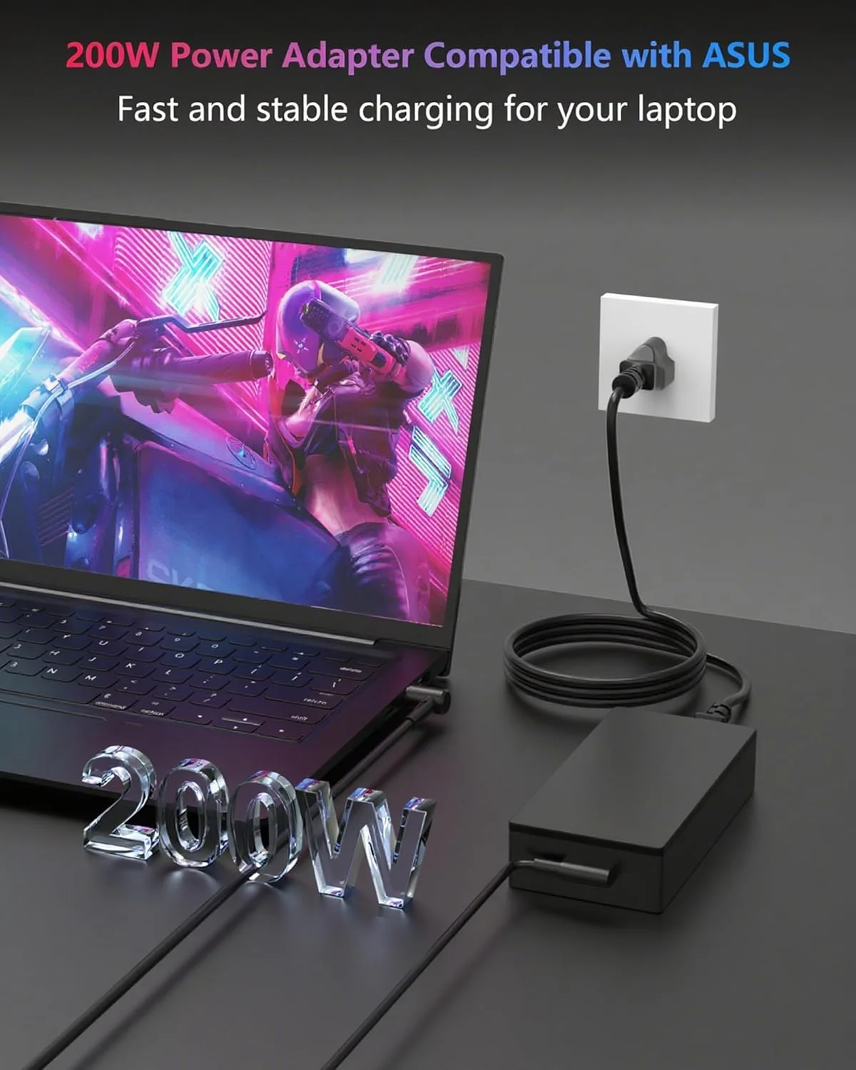 شارژر لپ تاپ 200 وات ADP-200JB D برای ایسوس راگ زفیروس G15 2021 GA503QM GA503QS GA503 ROG Strix G15 G17 G513 G513QE G713 TUF Gaming A15 A17 F17 TUF Dash F15 FX516PR آداپتور برق شارژر لپ تاپ 200 وات ADP-200JB D برای ایسوس راگ زفیروس G15 2021 GA503QM GA503QS GA503 ROG Strix G15 G17 G513 G513QE G713 TUF Gaming A15 A17 F17 TUF Dash F15 FX516PR آداپتور برق
