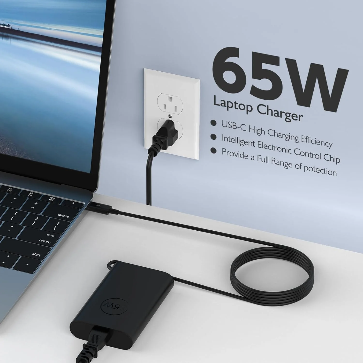 شارژر لپ تاپ 65 واتی USB C برای HP Pavilion x360 11 13 15، Envy x360 13 15 17، 15-f111dx 15-f211wm 15-f233wm 15-f278nr، شارژ سریع برای Dell Samsung Asus Acer Google Chromebook Type C شارژر لپ تاپ 65 واتی USB C برای HP Pavilion x360 11 13 15، Envy x360 13 15 17، 15-f111dx 15-f211wm 15-f233wm 15-f278nr، شارژ سریع برای Dell Samsung Asus Acer Google Chromebook Type C
