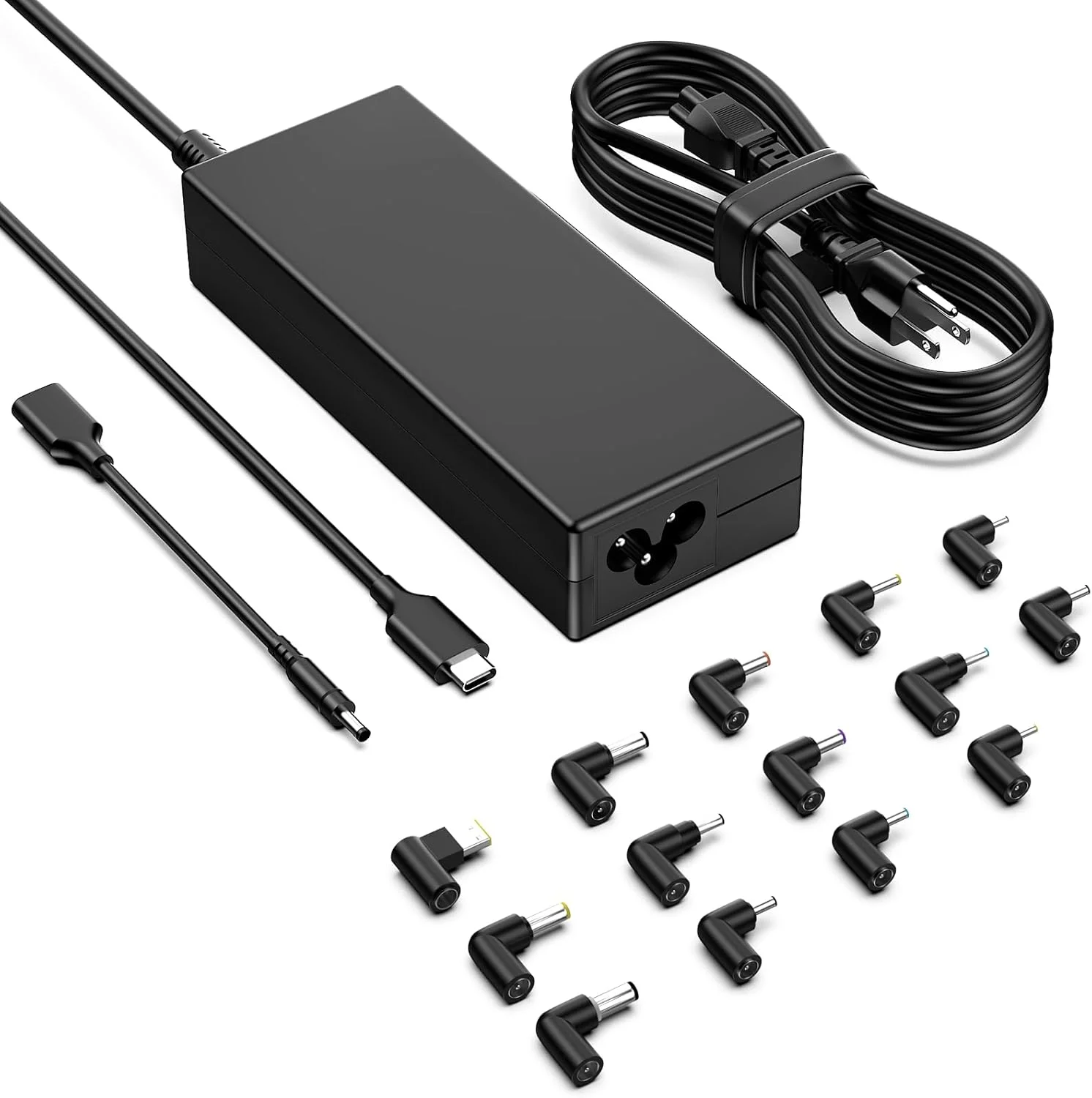 شارژر لپ تاپ یونیورسال 100 واتی USB C با 15 سر، سازگار با HP DELL Lenovo Acer Asus Toshiba Samsung MacBook IBM Sony LG و Chromebook، آداپتور برق AC (مناسب 90W 65W 45W) شارژر لپ تاپ یونیورسال 100 واتی USB C با 15 سر، سازگار با HP DELL Lenovo Acer Asus Toshiba Samsung MacBook IBM Sony LG و Chromebook، آداپتور برق AC (مناسب 90W 65W 45W)