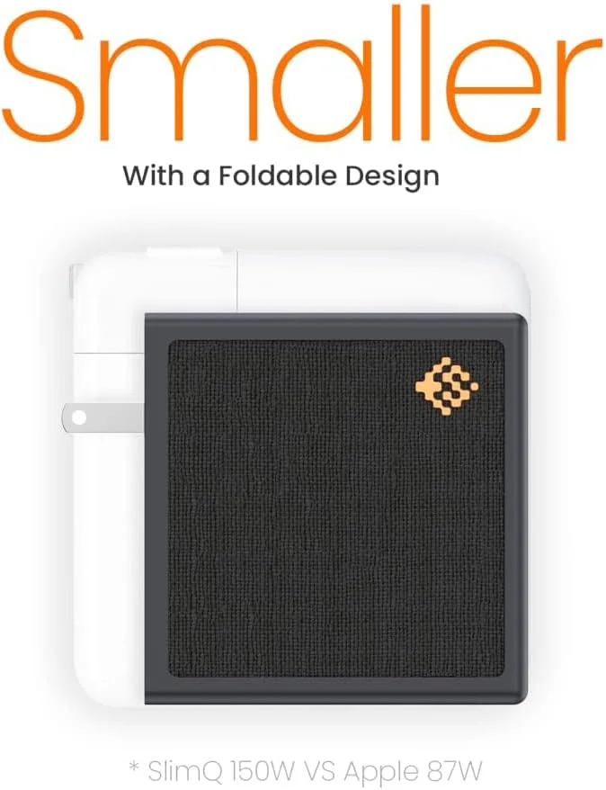 آداپتور شارژر 150 واتی DC GaN اسلیم کیو 3 پورت (1DC + 2USB-C) PD3.0، با دوشاخه تاشو جمع و جور شامل آداپتورهای UK EU AU KR و کابل DC سازگار با Dell Lenovo HP Razer MSI Asus Acer آداپتور شارژر 150 واتی DC GaN اسلیم کیو 3 پورت (1DC + 2USB-C) PD3.0، با دوشاخه تاشو جمع و جور شامل آداپتورهای UK EU AU KR و کابل DC سازگار با Dell Lenovo HP Razer MSI Asus Acer