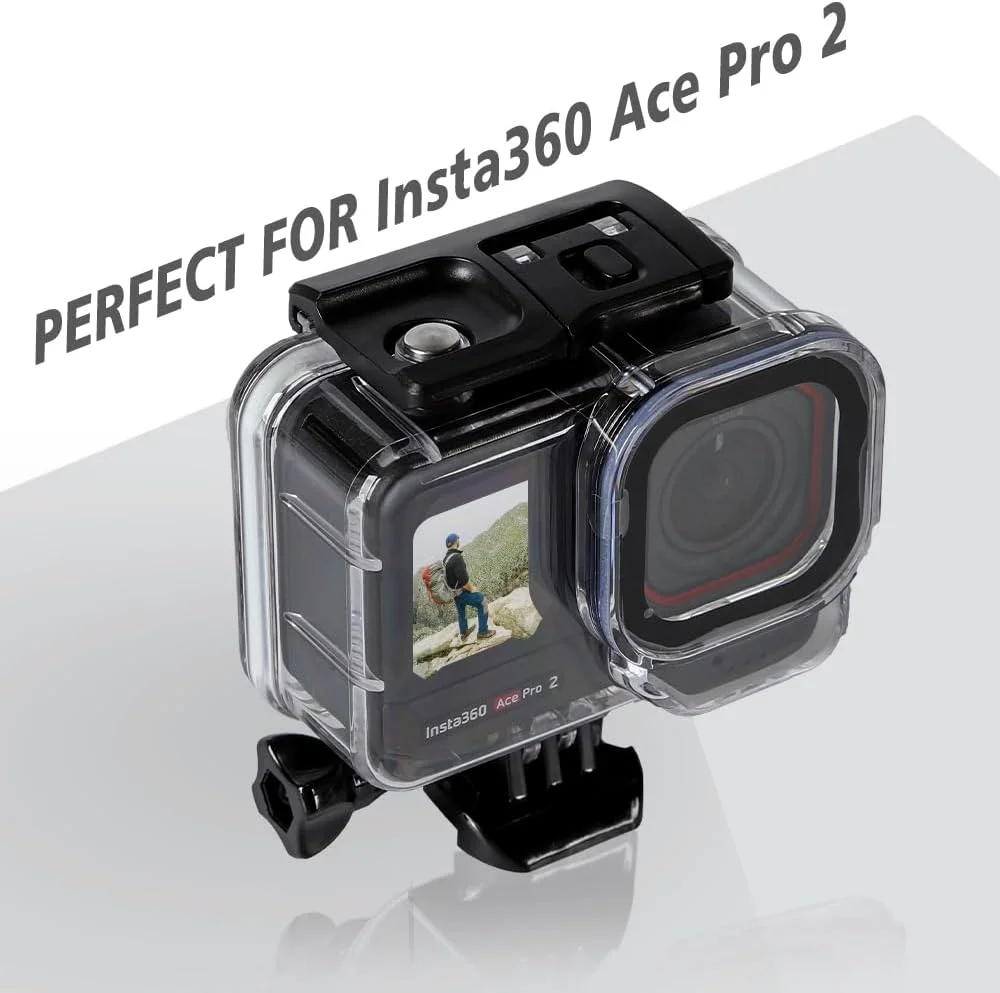 محفظه ضد آب SHOOT با درج ضد مه برای Insta360 Ace Pro 2، ضد آب تا عمق 30 متر، قاب غواصی برای دوربین اکشن Insta360 Ace Pro 2