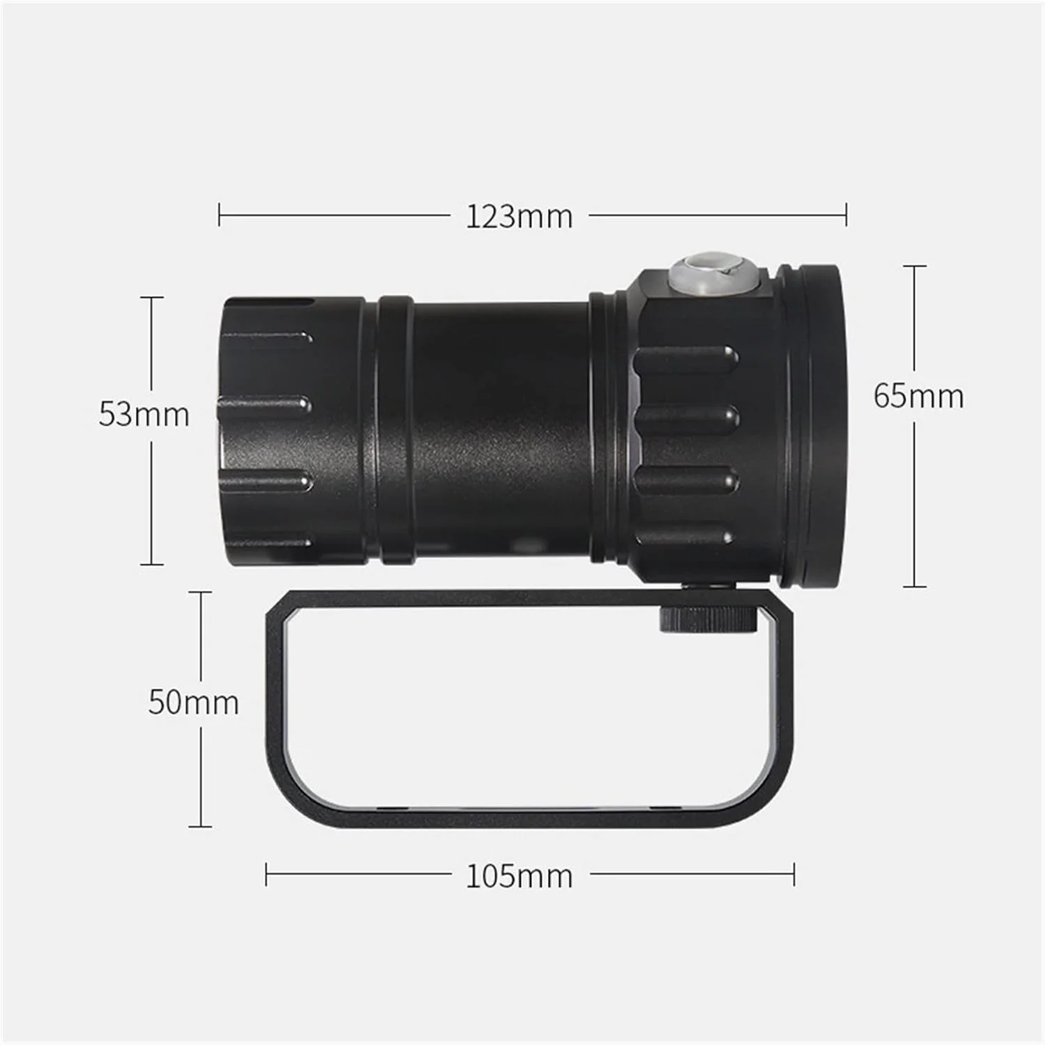 چراغ غواصی لومن، چراغ پرکننده با 3 منبع نور، چراغ عکاسی زیر آب 9090XML2*7، چراغ قوه پرقدرت، چراغ قرمز، آبی و سفید، چراغ قوه بسیار روشن (رنگ: پکیج B، سایز: 1)