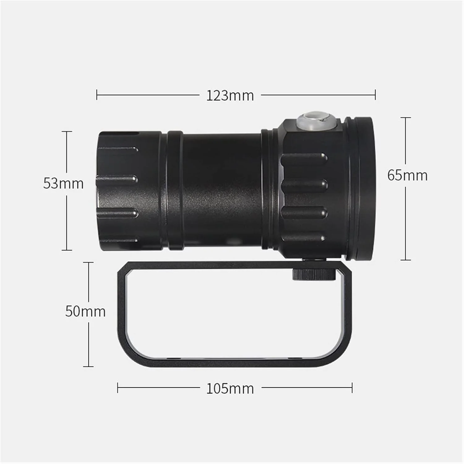 چراغ غواصی لومن، چراغ عکاسی زیر آب، 3 منبع نور، نور پرکننده 2 * 15 چراغ قوه پرقدرت نور قرمز، آبی و سفید، چراغ قوه با نور بالا (رنگ: بسته B اندازه: 1)