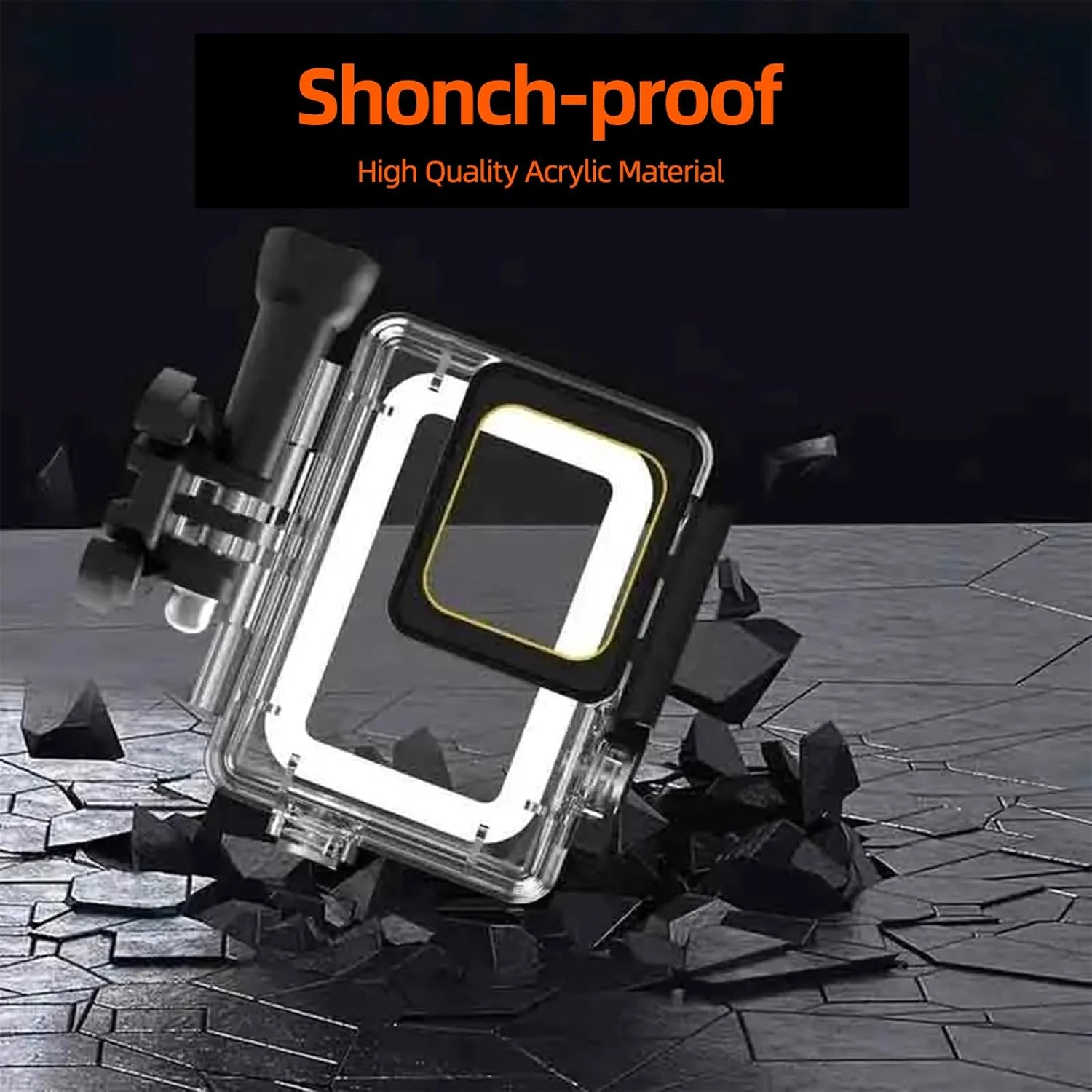 محفظه ضد آب با فیلترهای غواصی برای GoPro Hero 7/6/5 Black - محفظه زیر آبی 40 متری برای غواصی سطحی، غواصی اسکوبا و ورزش های آبی