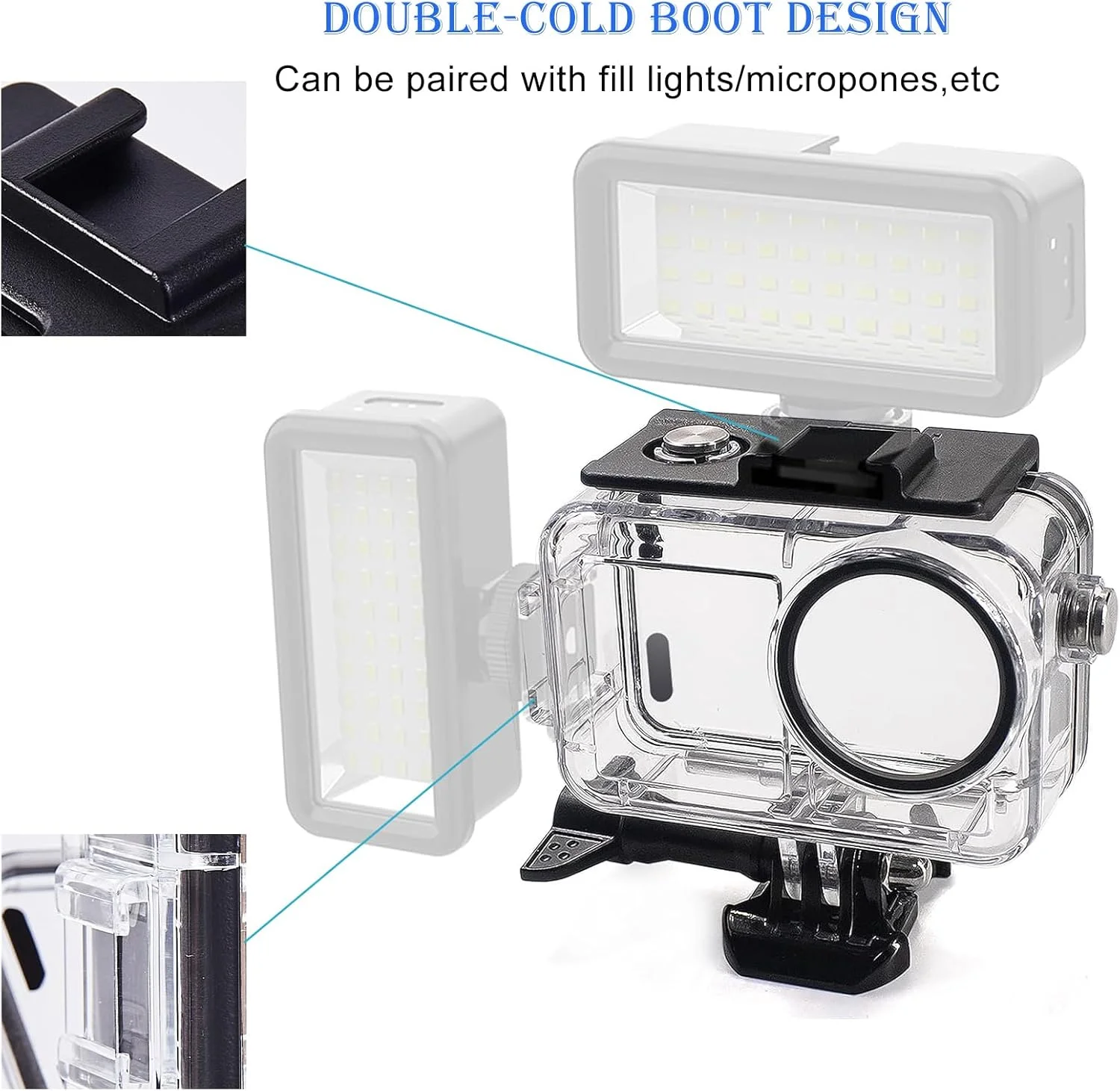 محفظه ضد آب برای DJI Osmo Action 5 Pro/4/3 به همراه 3 فیلتر غواصی، محافظت تا عمق 60 متری، کیت غواصی دوربین اکشن حرفه ای محفظه ضد آب برای DJI Osmo Action 5 Pro/4/3 به همراه 3 فیلتر غواصی، محافظت تا عمق 60 متری، کیت غواصی دوربین اکشن حرفه ای