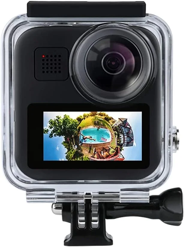 محفظه ضدآب لمسی برای محافظت از دوربین GoPro MAX 360 در غواصی، پوشش زیر آب برای لوازم جانبی دوربین Go Pro Max
