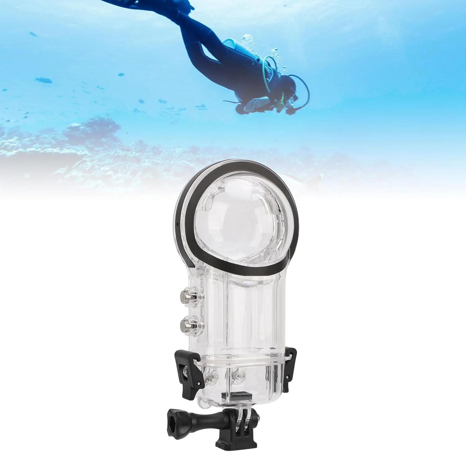 محفظه ضد آب برای دوربین اکشن X4، عمق 50 متری، قاب محافظ