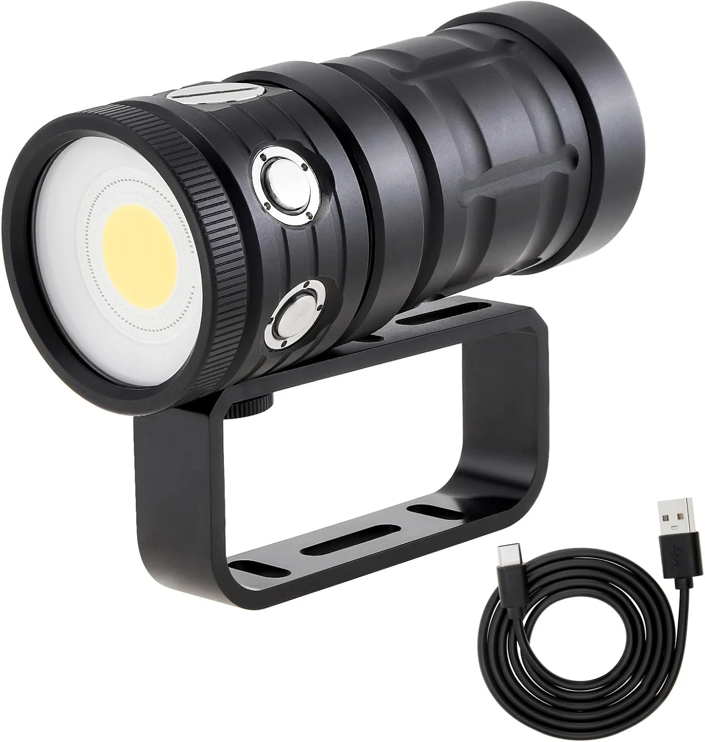 چراغ قوه غواصی SecurityIng DF14 با روشنایی 18000 لومن، چراغ ویدئویی زیر آب 100 متری، چراغ قوه زیر آب قابل شارژ برای غواصی/عکاسی زیر آب/ورزش های زیر آب با باتری داخلی چراغ قوه غواصی SecurityIng DF14 با روشنایی 18000 لومن، چراغ ویدئویی زیر آب 100 متری، چراغ قوه زیر آب قابل شارژ برای غواصی/عکاسی زیر آب/ورزش های زیر آب با باتری داخلی