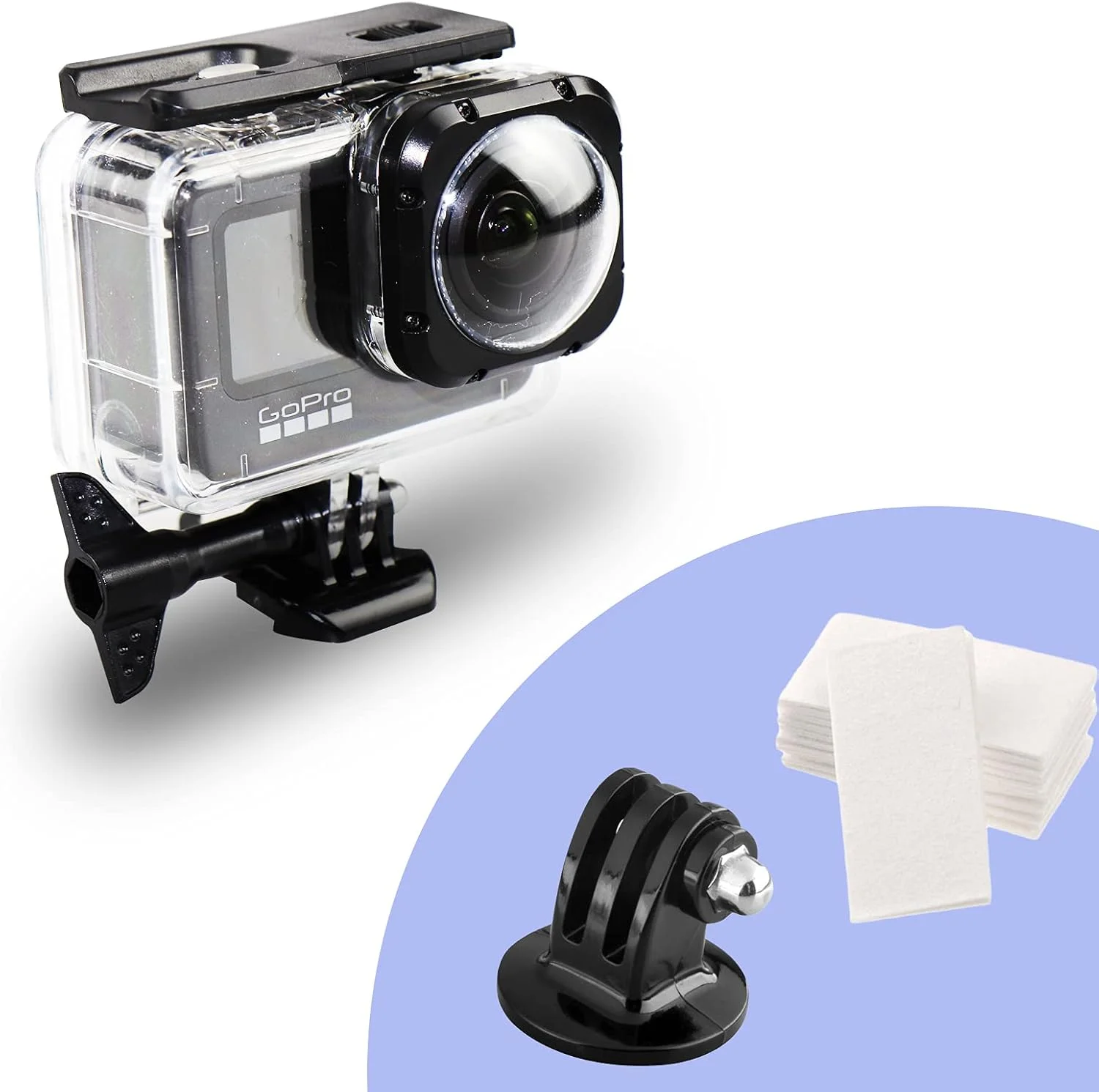 محفظه ضد آب برای GoPro Hero11 10 9 Max Lens Mod، قاب محافظ غواصی زیر آب تا عمق 40 متر به همراه لوازم جانبی براکت