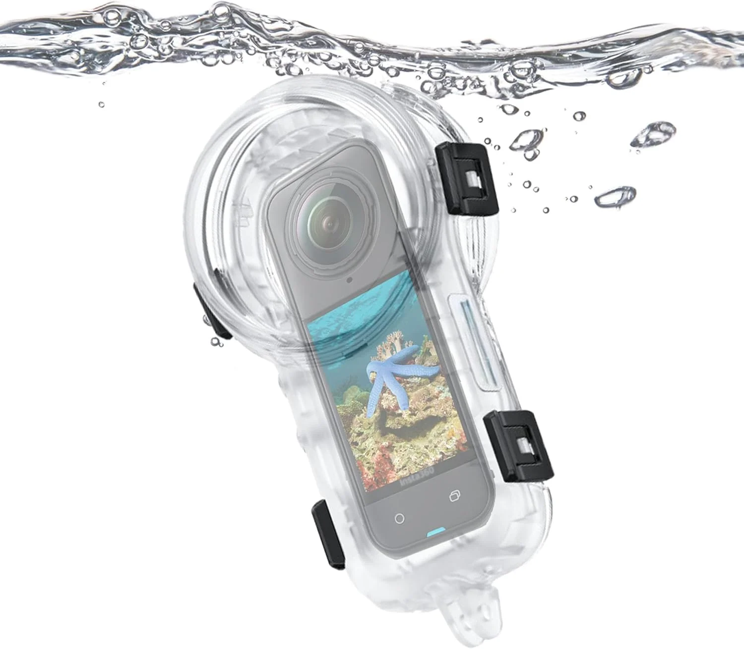محفظه ضد آب ۱۹۷ فوتی PCTC برای Insta360 X5، لوازم جانبی برای قاب ضد آب Insta 360 X5 ONE X5، محافظ زیر آب با لوازم جانبی براکت [فقط مناسب برای X5]