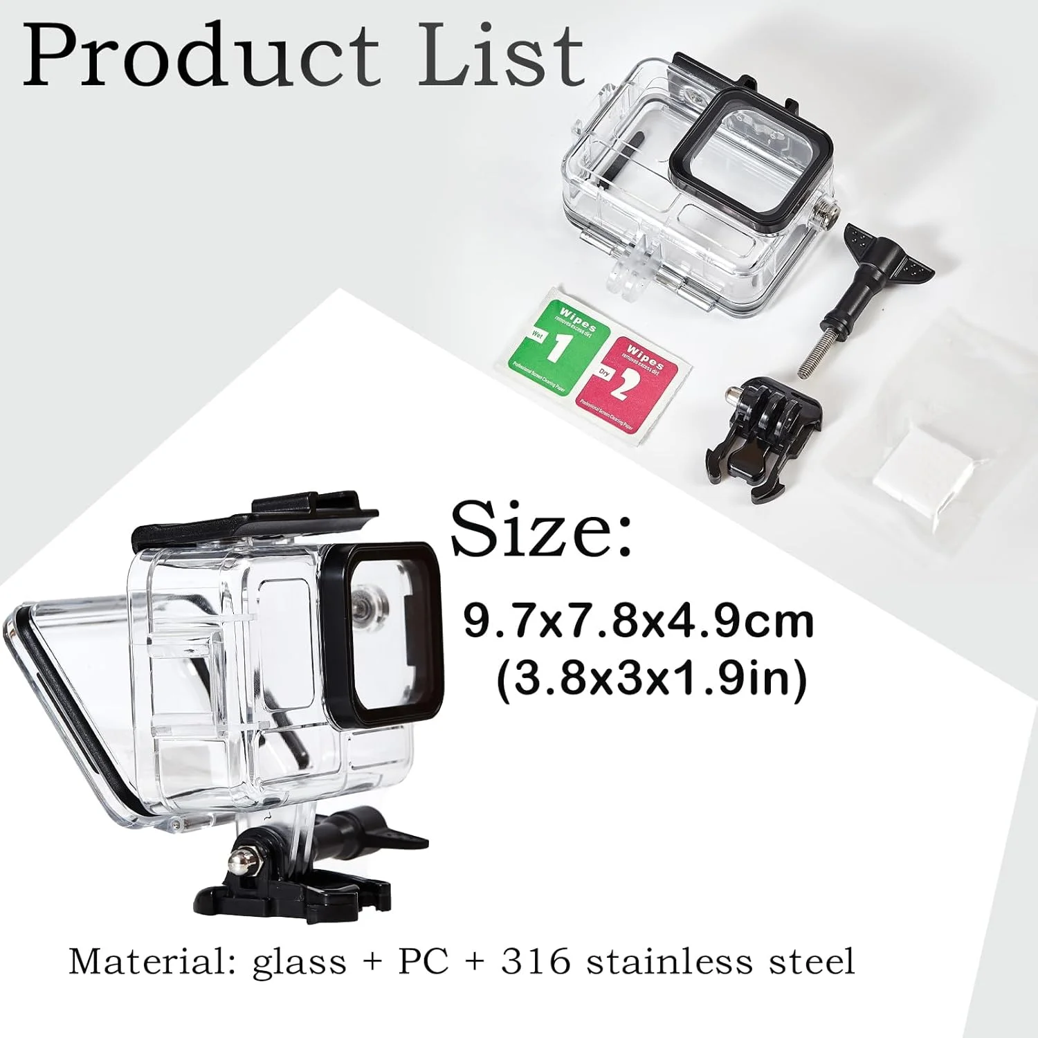 محفظه ضد آب 197FT PCTC برای Insta360 Ace Pro به همراه 3 فیلتر غواصی، محفظه محافظ زیر آب با لوازم جانبی براکت - رنگی محفظه ضد آب 197FT PCTC برای Insta360 Ace Pro به همراه 3 فیلتر غواصی، محفظه محافظ زیر آب با لوازم جانبی براکت - رنگی