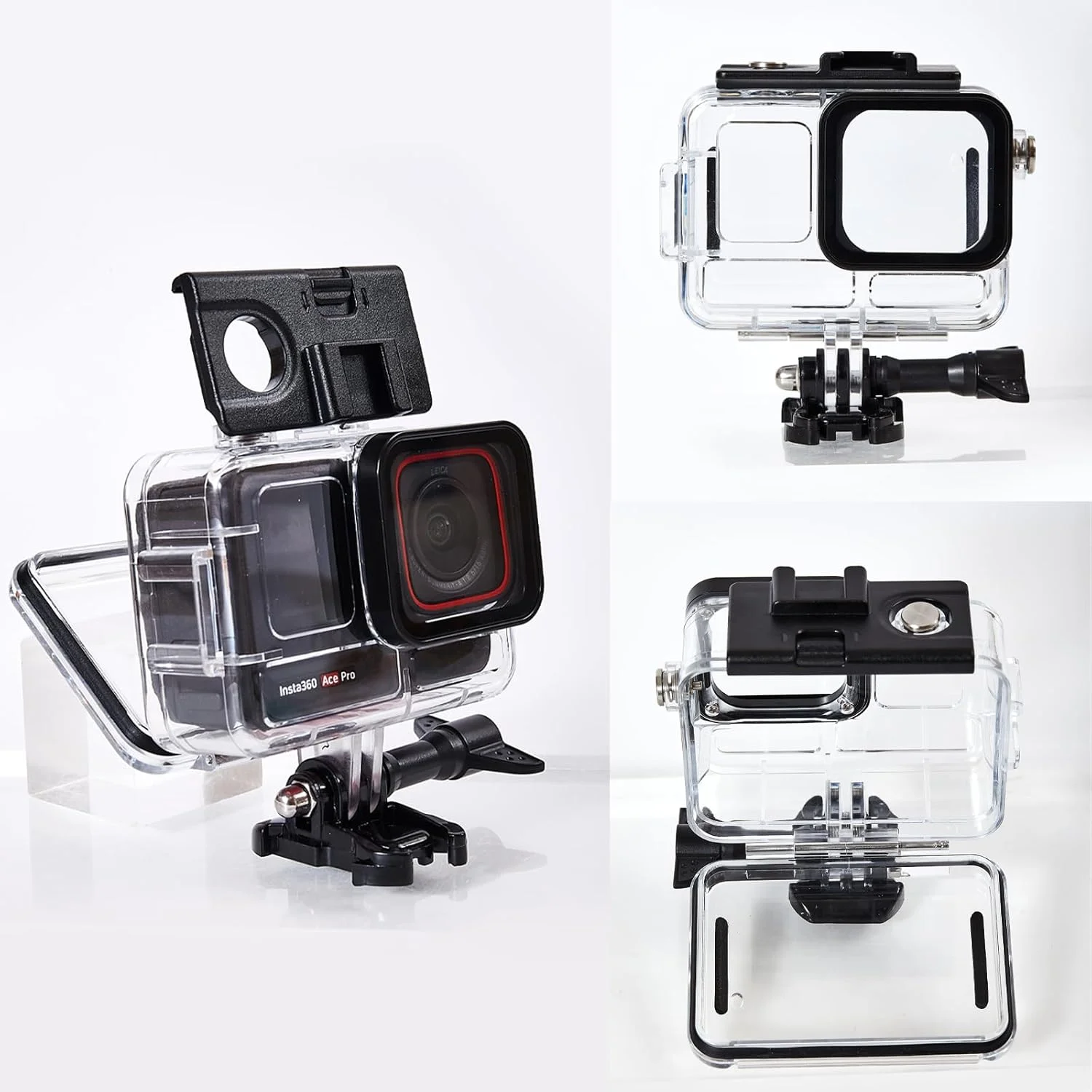 محفظه ضد آب 197FT PCTC برای Insta360 Ace Pro به همراه 3 فیلتر غواصی، محفظه محافظ زیر آب با لوازم جانبی براکت - رنگی محفظه ضد آب 197FT PCTC برای Insta360 Ace Pro به همراه 3 فیلتر غواصی، محفظه محافظ زیر آب با لوازم جانبی براکت - رنگی