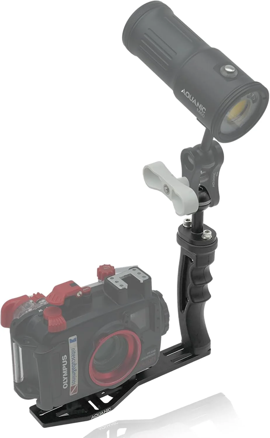 نگهدارنده دوربین زیرآبی Nitescuba AS060، محفظه ضدآب با دسته برای Gopro، TG-5/6، RX100 V نگهدارنده دوربین زیرآبی Nitescuba AS060، محفظه ضدآب با دسته برای Gopro، TG-5/6، RX100 V