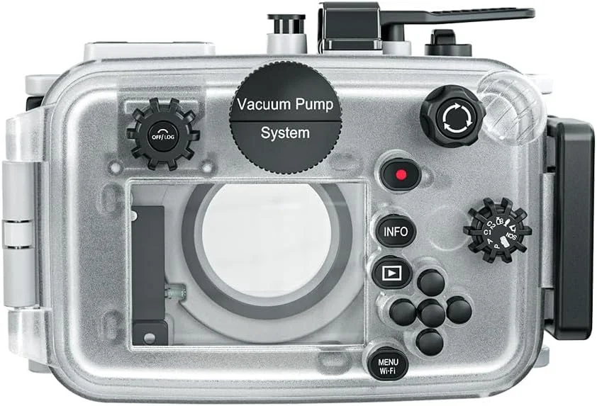 محفظه ضد آب دوربین Mcoplus 60m برای Om System tg7 Olympus Tough TG-7 (سفید)