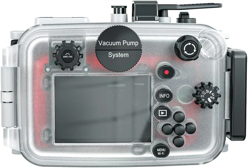 محفظه ضد آب دوربین Mcoplus 60m برای Om System tg7 Olympus Tough TG-7 (سفید)