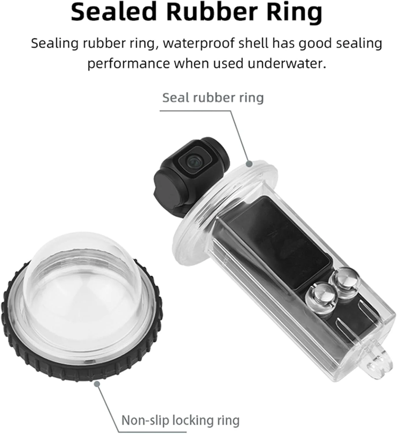 محفظه ضد آب 40 متری LICHIFIT برای دوربین DJI OSMO Pocket 3، قاب محافظ زیر آب، لوازم جانبی قفس پوسته غواصی مهر و موم شده