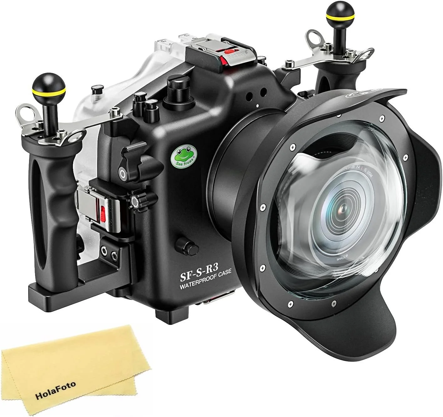 محفظه ضد آب SeaFrogs برای Canon EOS R3 با پورت Dome WA005F [40M/130FT] مناسب غواصی و عکاسی/فیلمبرداری زیر آب