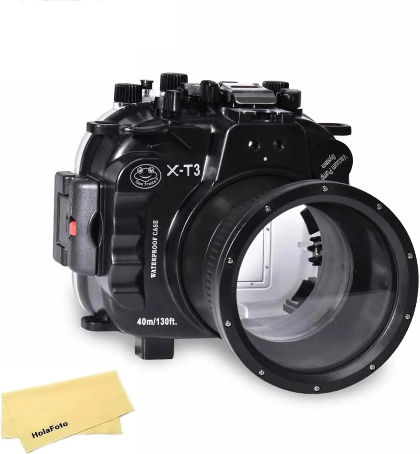 محفظه ضد آب سی فراگز برای فوجی فیلم X-T3، همراه با چرخ دنده زوم برای XC16-50mm، XF18-55mm (مشکی) - [40M/130FT]