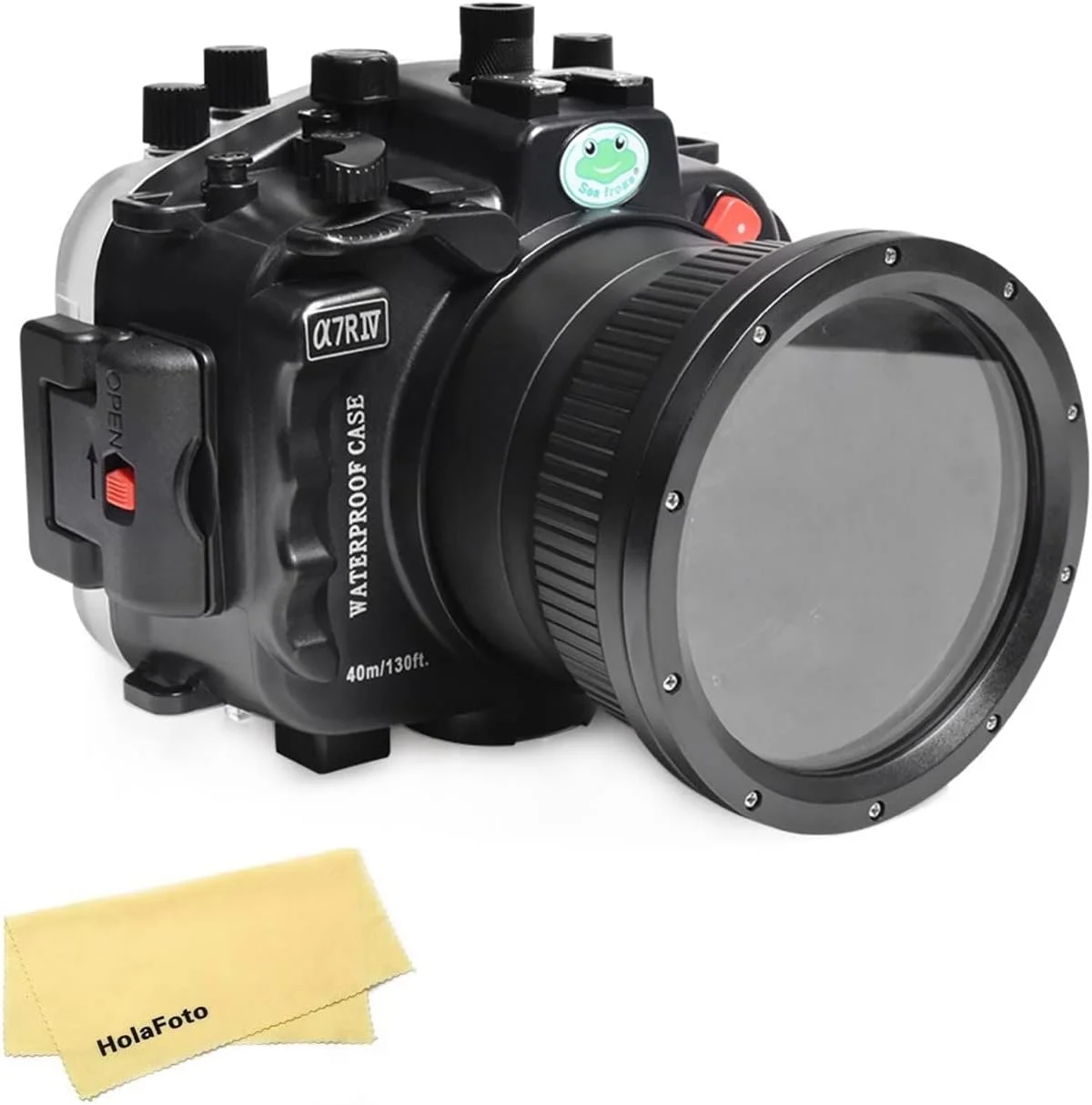 محفظه ضد آب Seafrogs برای Sony A7R IV (ILCE-7RM4A)، مناسب برای Sony A7R Mark IV + FE 28-70mm, 16-35mm F4, 24-70mm F4, 24mm F1.4 GM, 50mm F1.8, 85mm F1.8 - مشکی