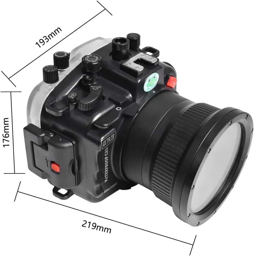محفظه ضد آب Seafrogs برای Sony A7R IV (ILCE-7RM4A)، مناسب برای Sony A7R Mark IV + FE 28-70mm, 16-35mm F4, 24-70mm F4, 24mm F1.4 GM, 50mm F1.8, 85mm F1.8 - مشکی محفظه ضد آب Seafrogs برای Sony A7R IV (ILCE-7RM4A)، مناسب برای Sony A7R Mark IV + FE 28-70mm, 16-35mm F4, 24-70mm F4, 24mm F1.4 GM, 50mm F1.8, 85mm F1.8 - مشکی