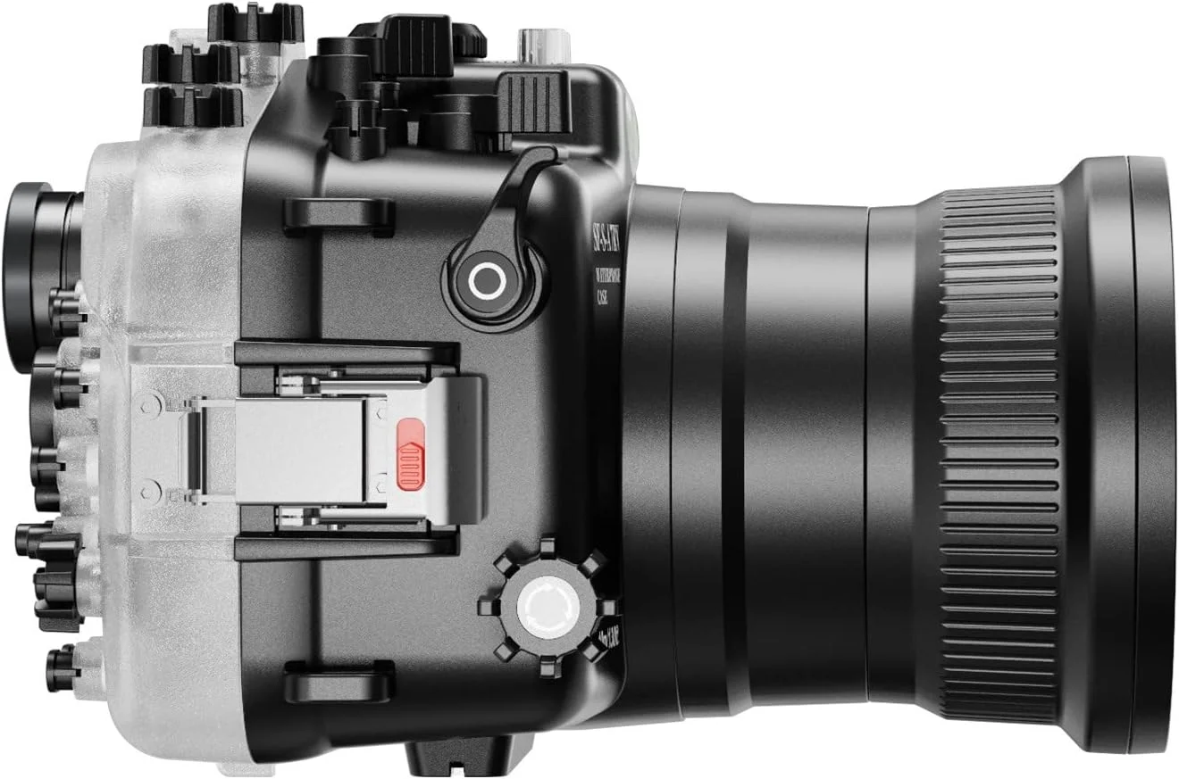 محفظه زیرآبی سی فراگز برای دوربین سونی A7R V Sony a7r5 [40M/130FT] ضد آب برای دوربین سونی آلفا 7R IV + لنزهای FE 28-70mm F3.5-5.6, FE 16-35mm F4 ZA OSS
