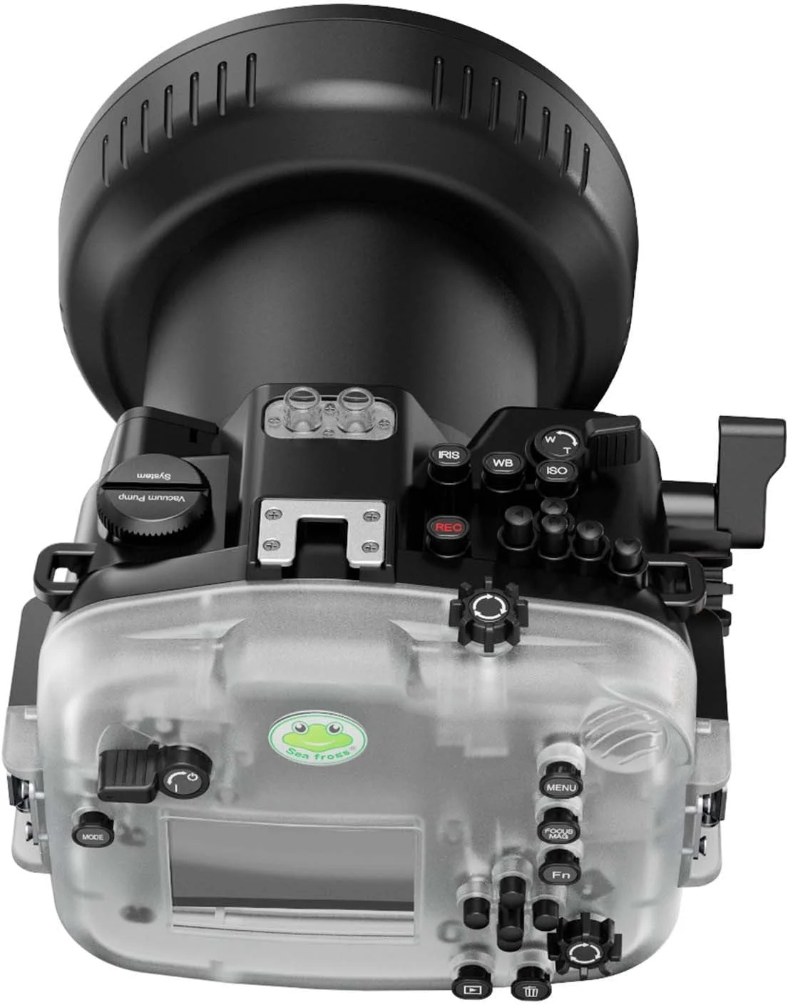 محفظه ضد آب Seafrogs برای Sony FX3 I FX30، [40M/130FT] مناسب غواصی برای Sony ILME-FX3 I FX30 +24-70 mm F2.8 GM, FE 16-35mm F2.8 GM، برای Sigma 24-70mm F2.8